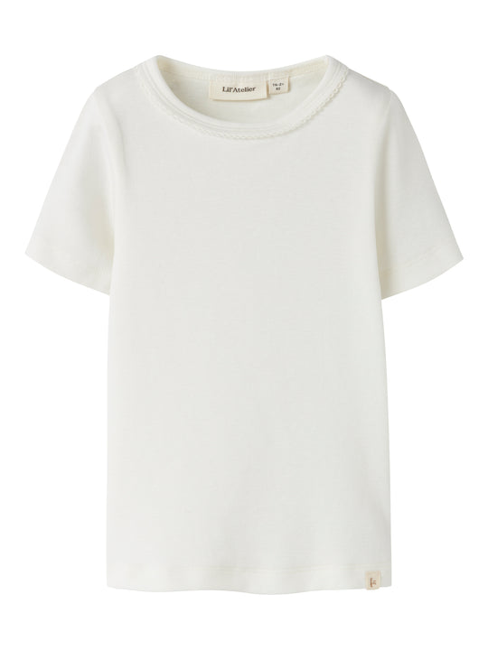 Lil Atelier Gayo - Koj SS Slim Top -  Coconut Milk