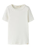 Lil Atelier Gayo - Koj SS Slim Top -  Coconut Milk