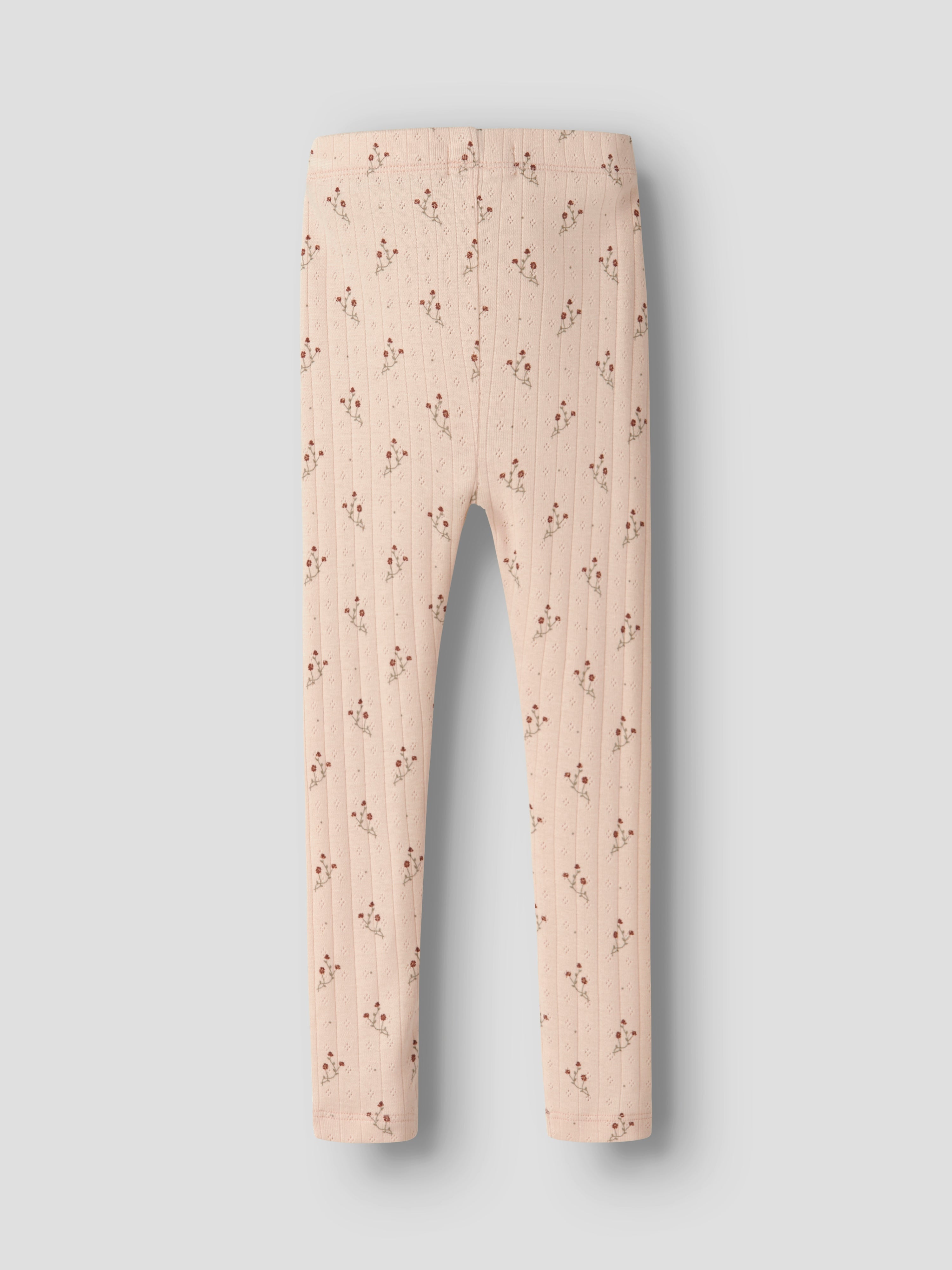 Lil Atelier Rachello Dee Slim Leggings - Novelle Peach/Flower