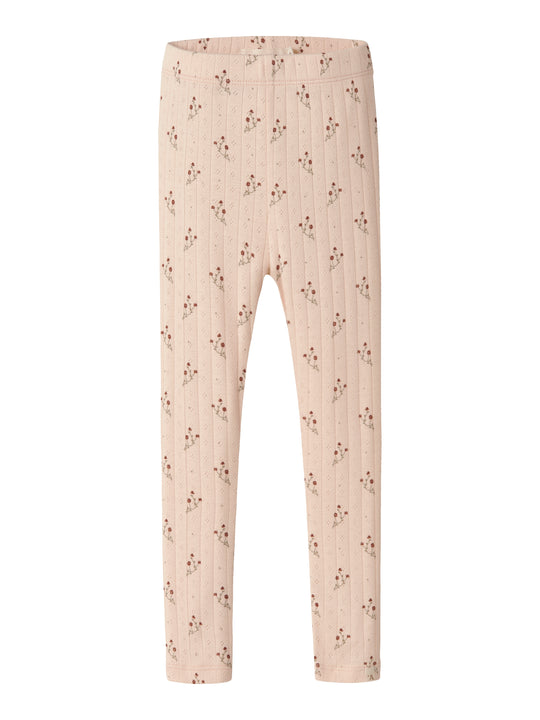 Lil Atelier Rachello Dee Slim Leggings - Novelle Peach/Flower