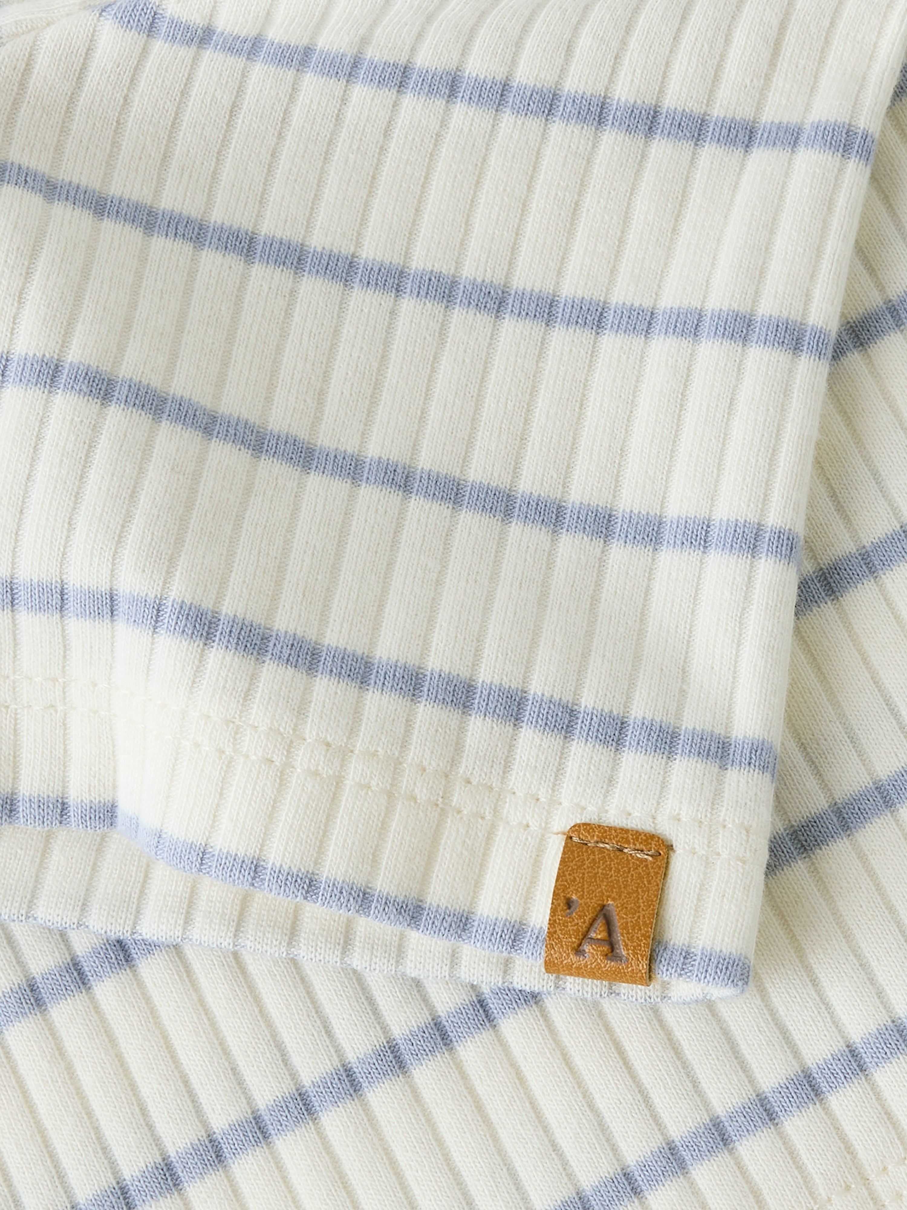 Lil Atelier Kail SS Top -  Coconut Milk/Zen Blue