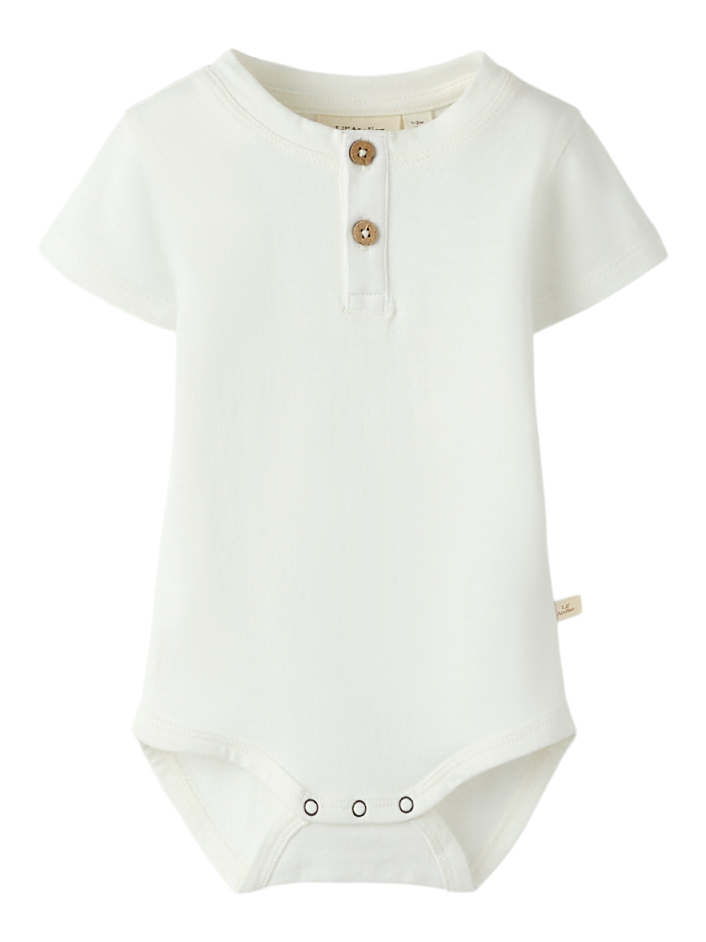 Lil Atelier Dolan SS Body - Coconut Milk