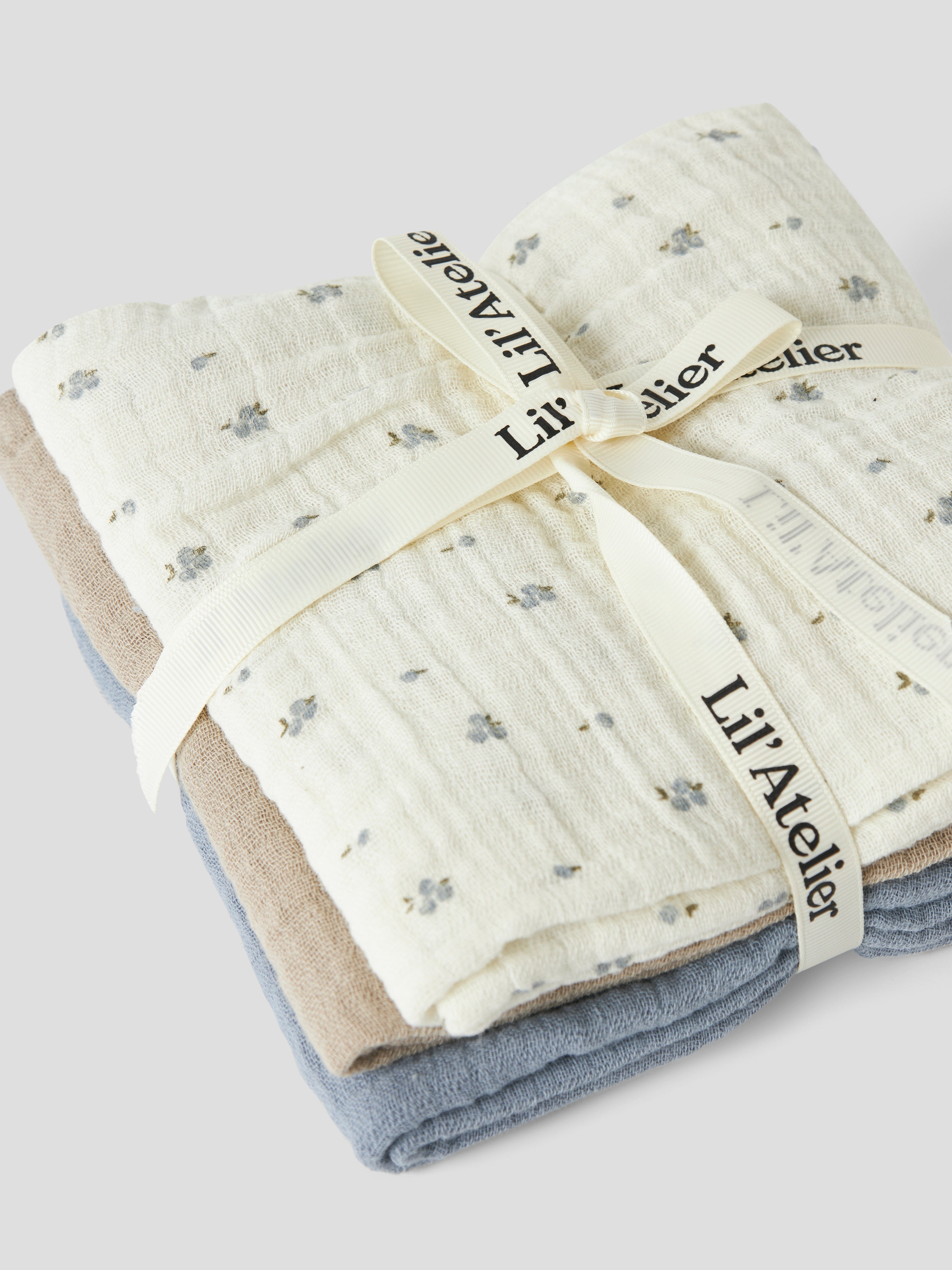 Lil Atelier Isleys 3 pak Nappies - Coconut Milk/OXFORD TAN/TRADEWINDS