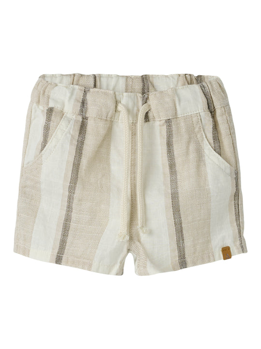 Lil Atelier Fibert Loose Shorts - Coconut Milk