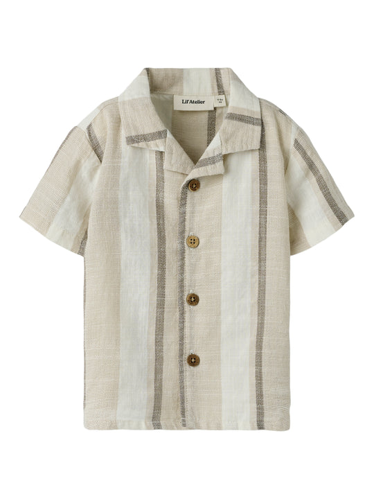 Lil Atelier Fibert Loose Shirt - Coconut Milk