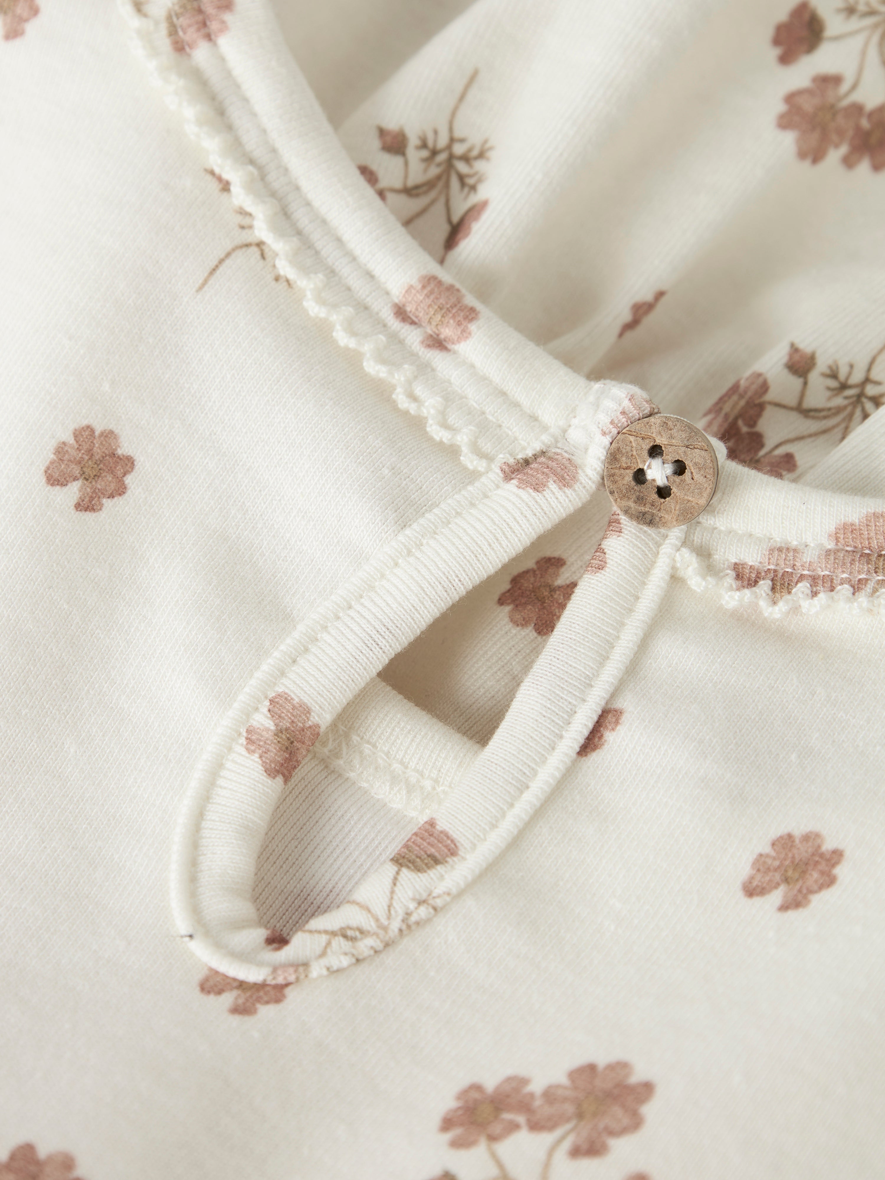Lil Atelier Layo Sif LS Dress - Coconut Milk/Flower Pink