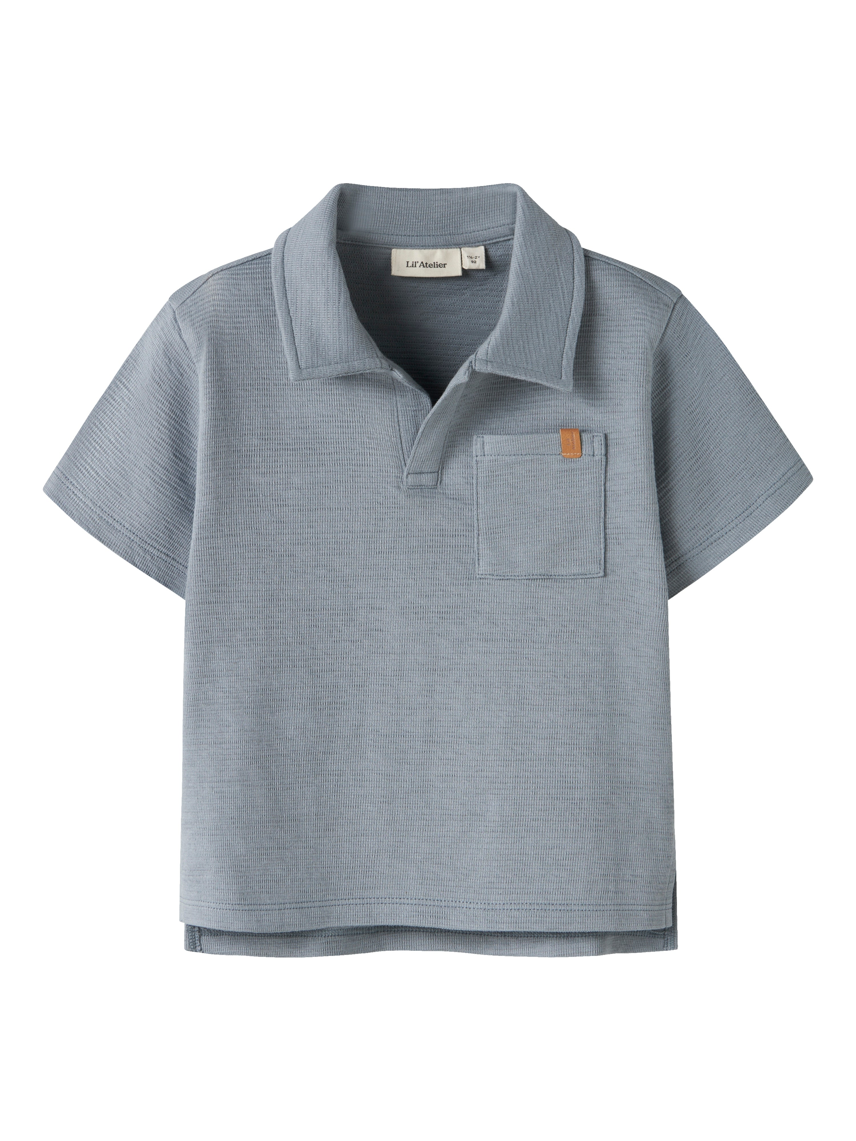 Lil Atelier Falk SS Loose Polo Top - Tradewinds