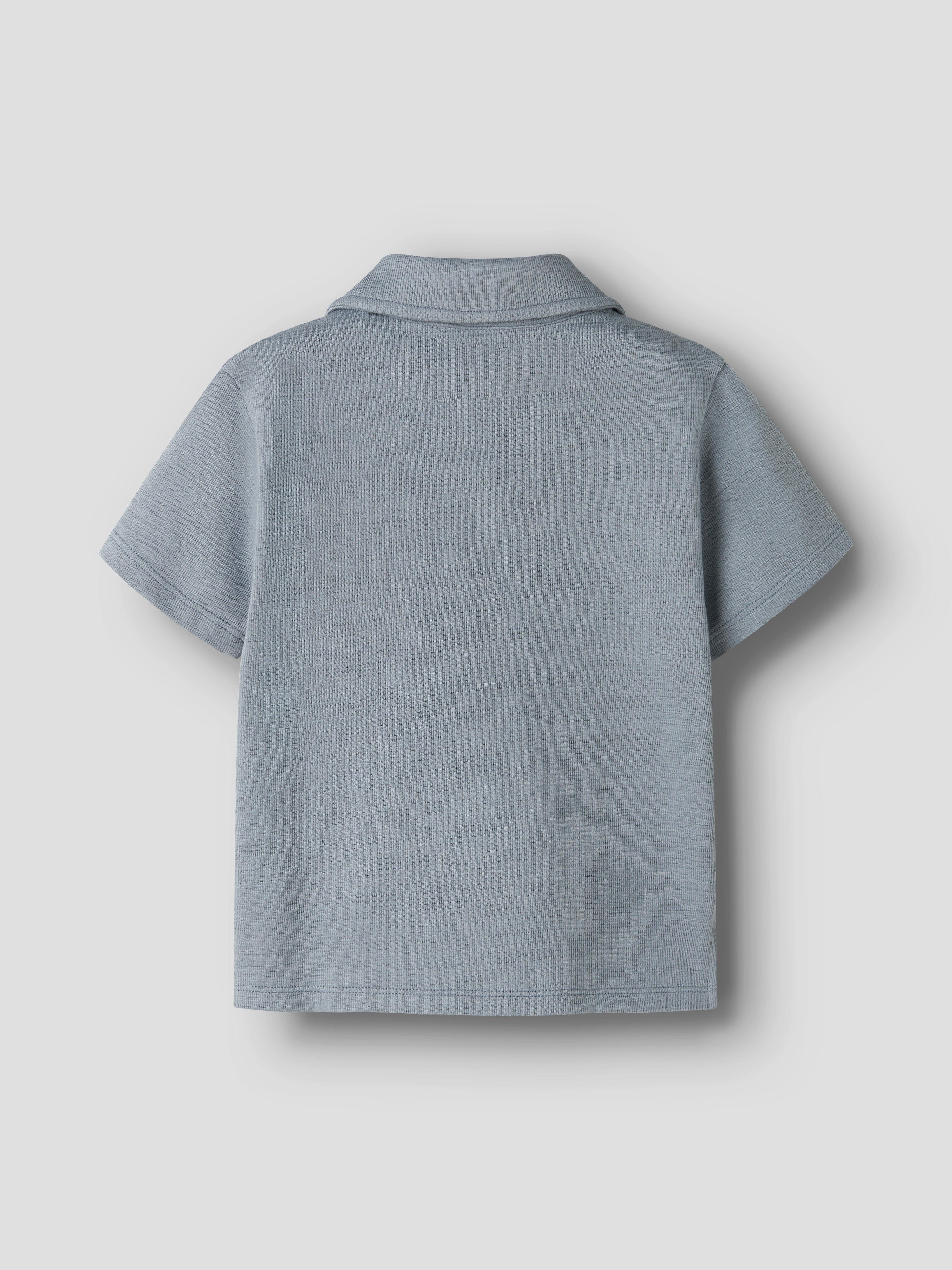 Lil Atelier Falk SS Loose Polo Top - Tradewinds