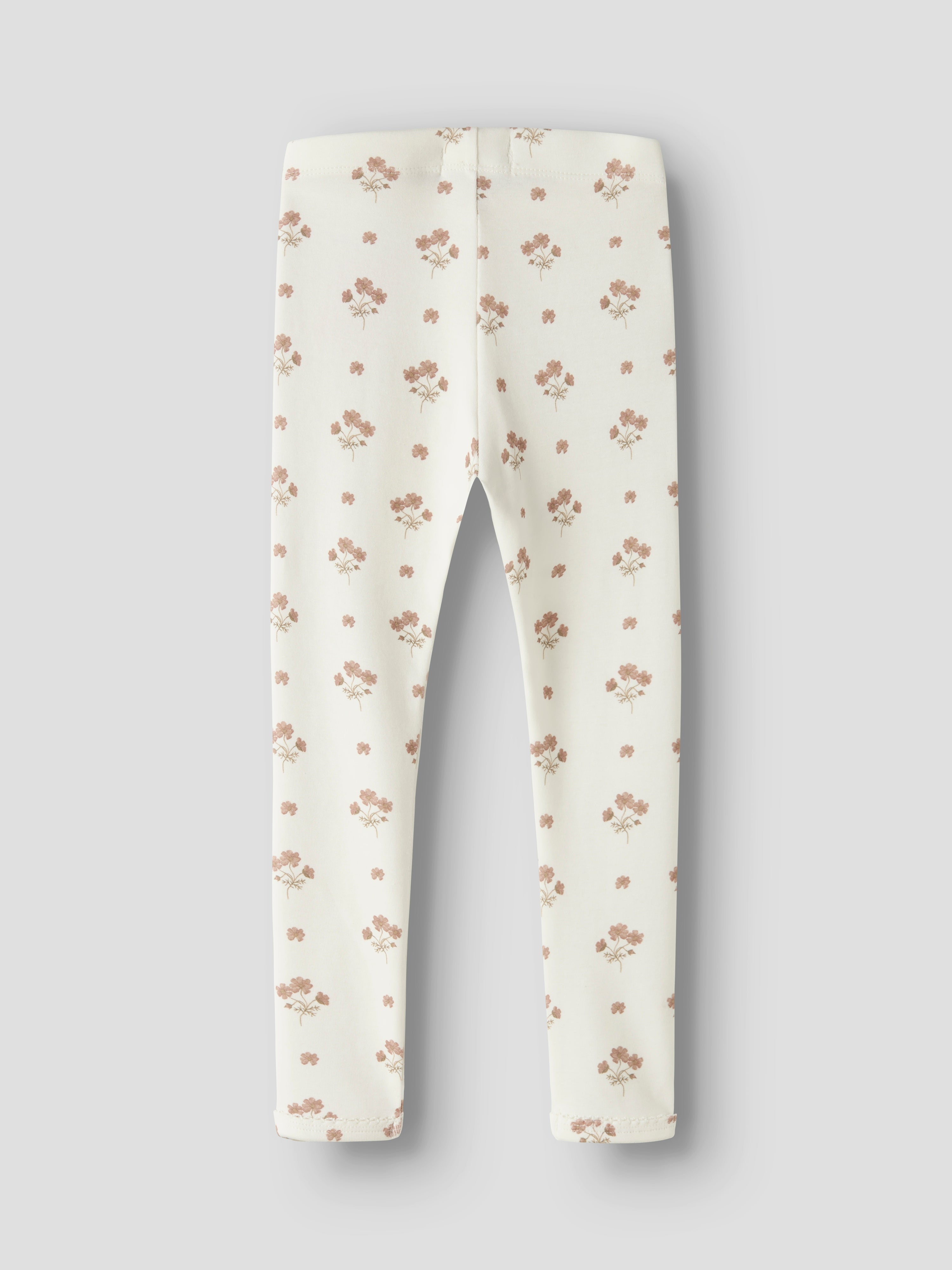 Lil Atelier Layo Sin Slim Leggings - Coconut Milk/Flower Pink
