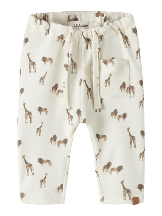 Lil Atelier Layo Geu Loose pants - Coconut Milk/Lion