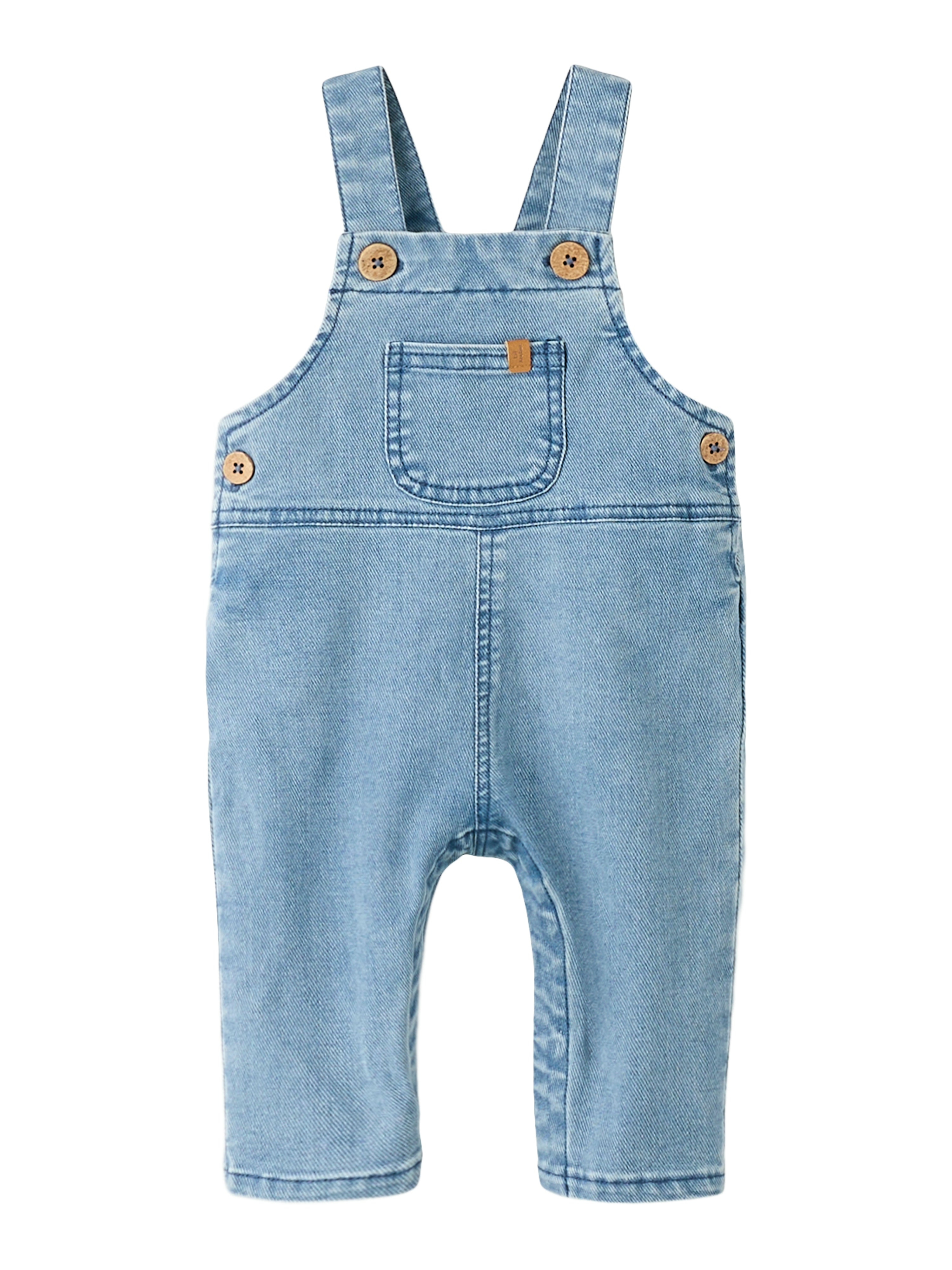 Lil Atelier Deva Loose Denim Overall - Medium Blue Denim