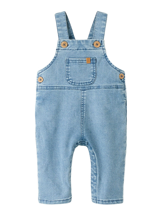 Lil Atelier Deva Loose Denim Overall - Medium Blue Denim