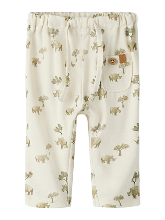 Lil Atelier Layo Loose pants - Coconut Milk/Rhino