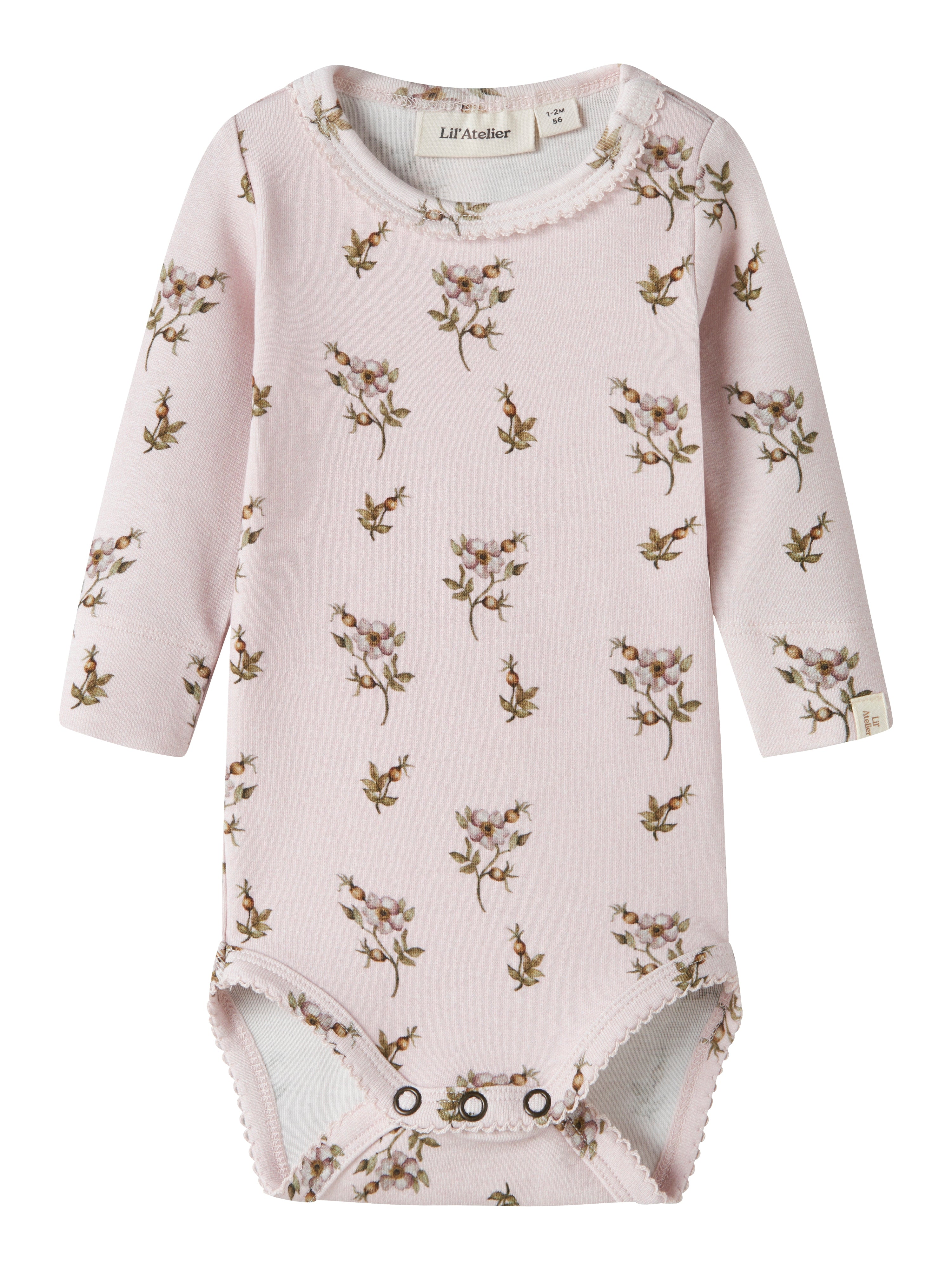 Lil Atelier - Gayo Sig LS Slim Body - Hushed Violet / Apple Rose