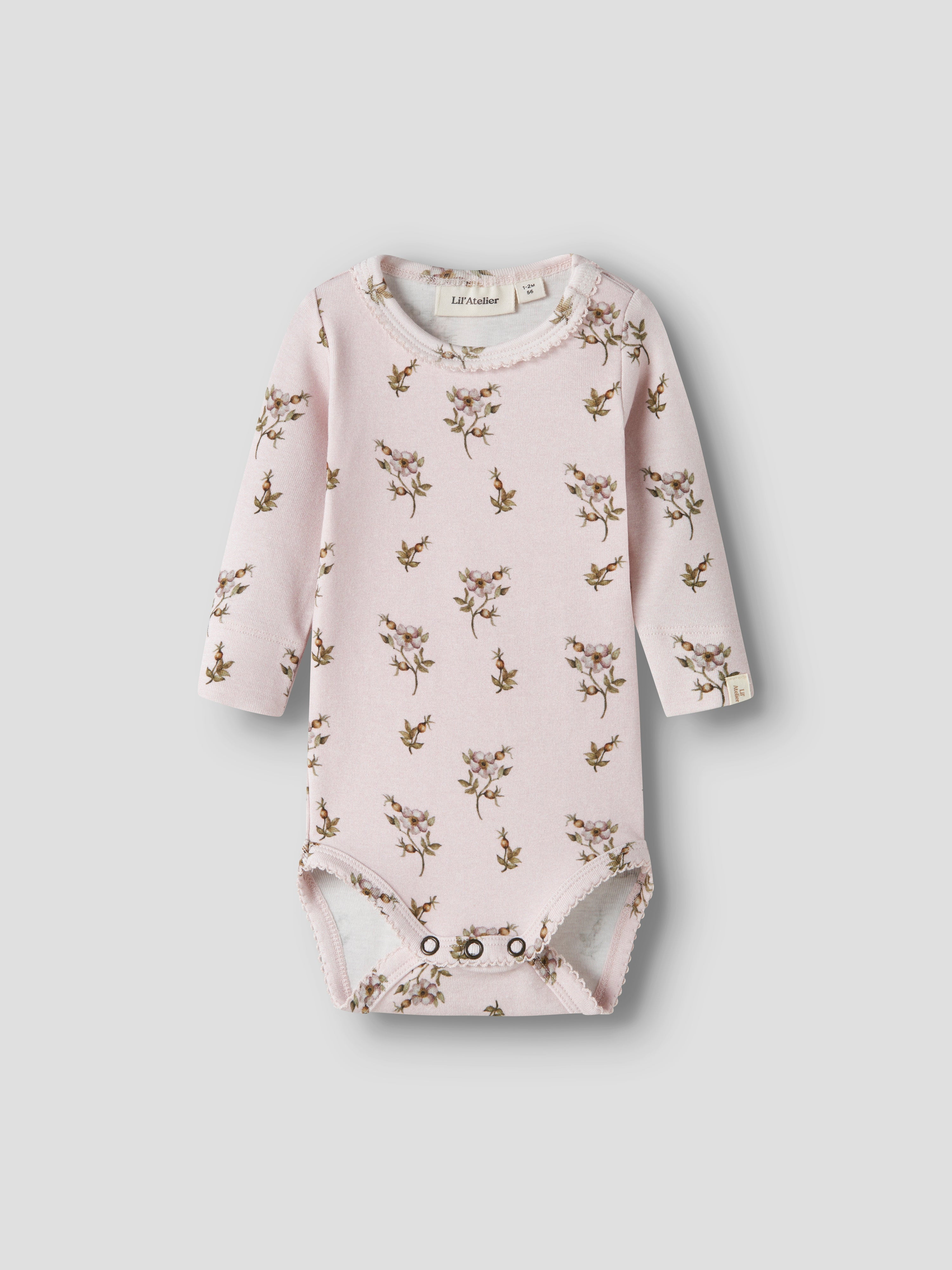 Lil Atelier - Gayo Sig LS Slim Body - Hushed Violet / Apple Rose