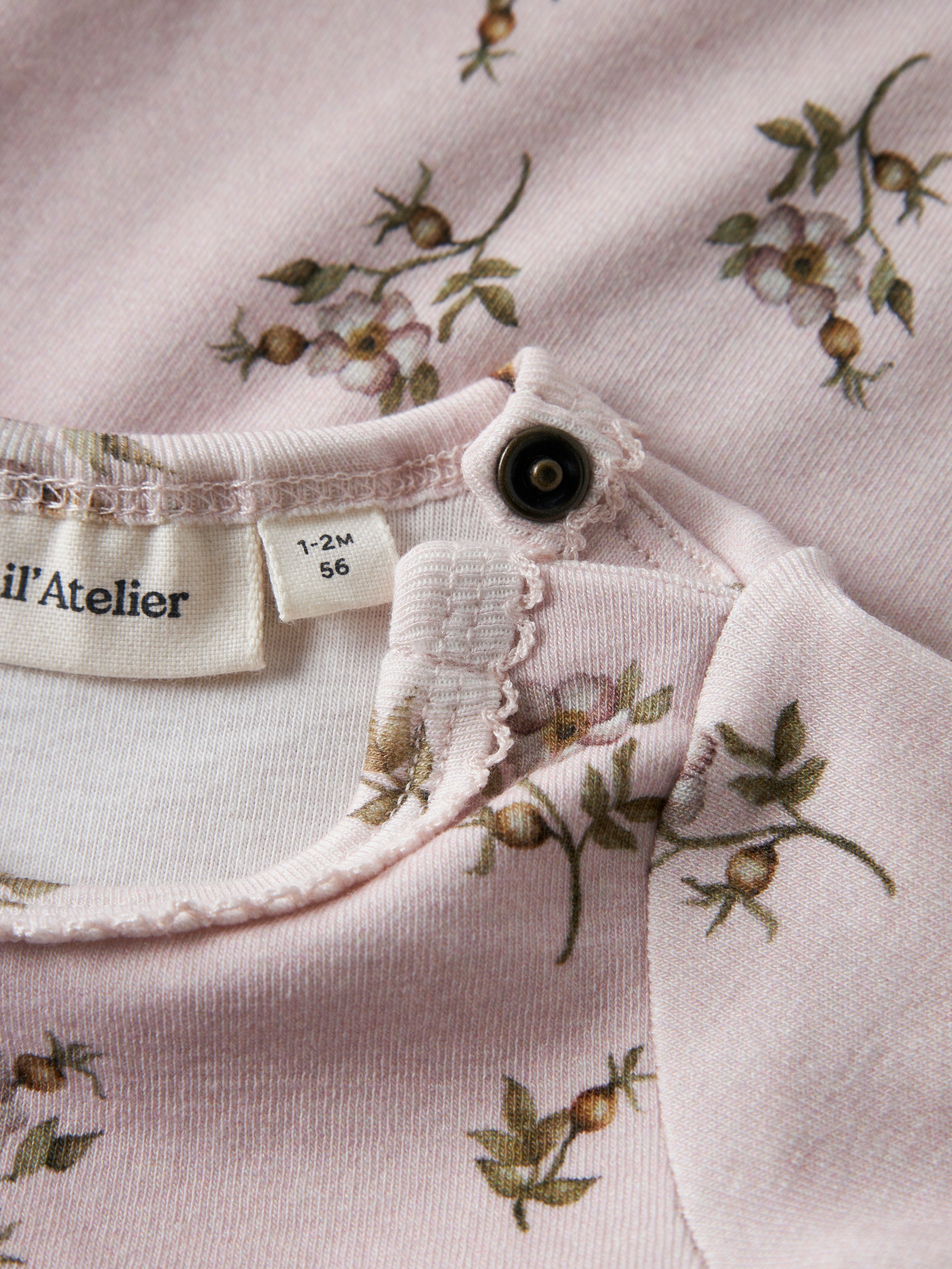 Lil Atelier - Gayo Sig LS Slim Body - Hushed Violet / Apple Rose