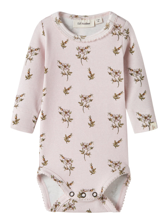 Lil Atelier - Gayo Sig LS Slim Body - Hushed Violet / Apple Rose