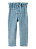 Lil Atelier Deva Loose Emb Jeans - Medium Blue Denim/Cherry
