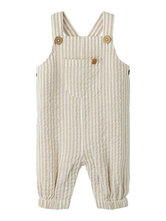 Lil Atelier Fausto Loose Overall - Coconut Milk