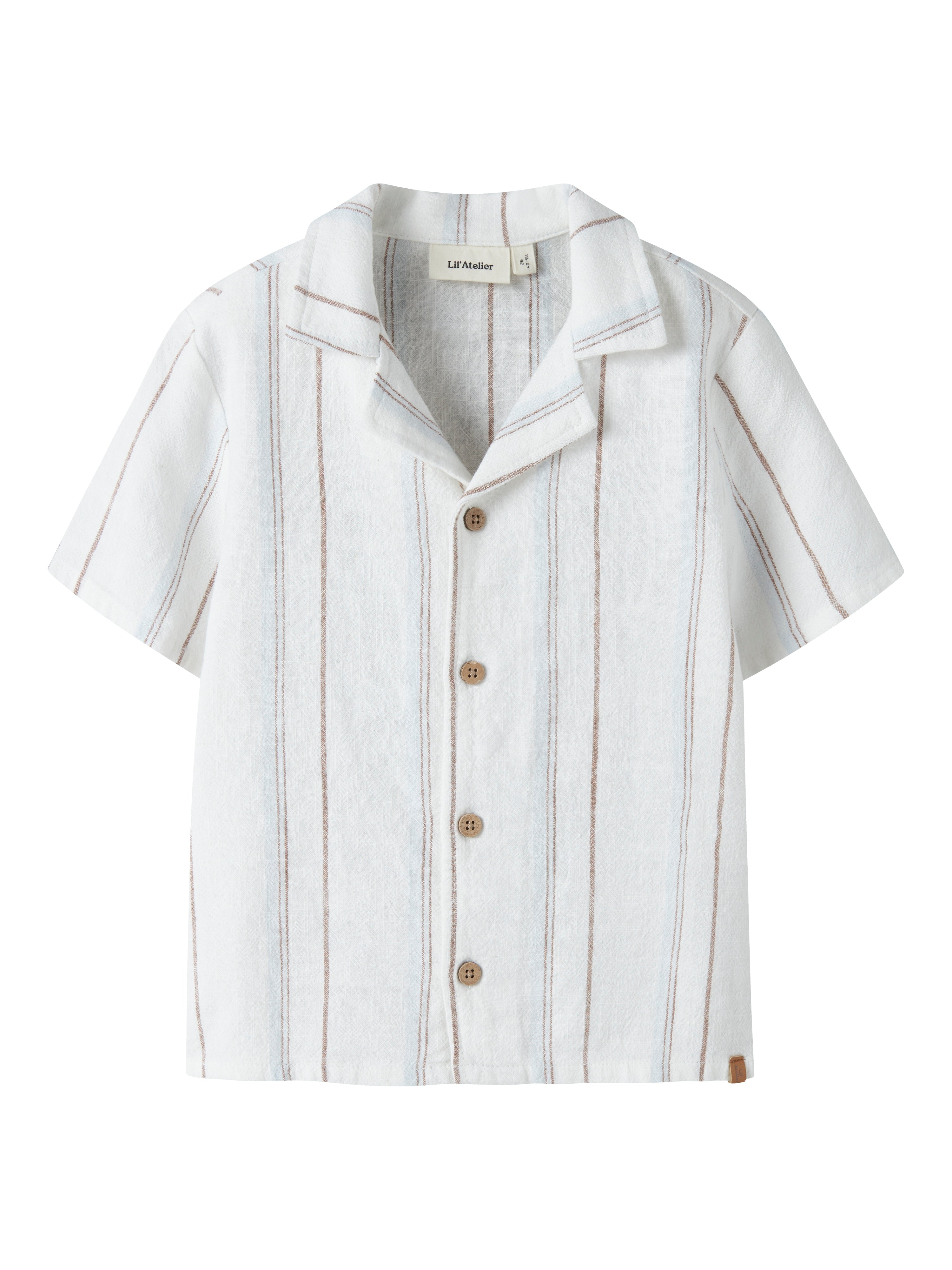 Lil Atelier Jeran - SS Loose Shirt - Coconut Milk