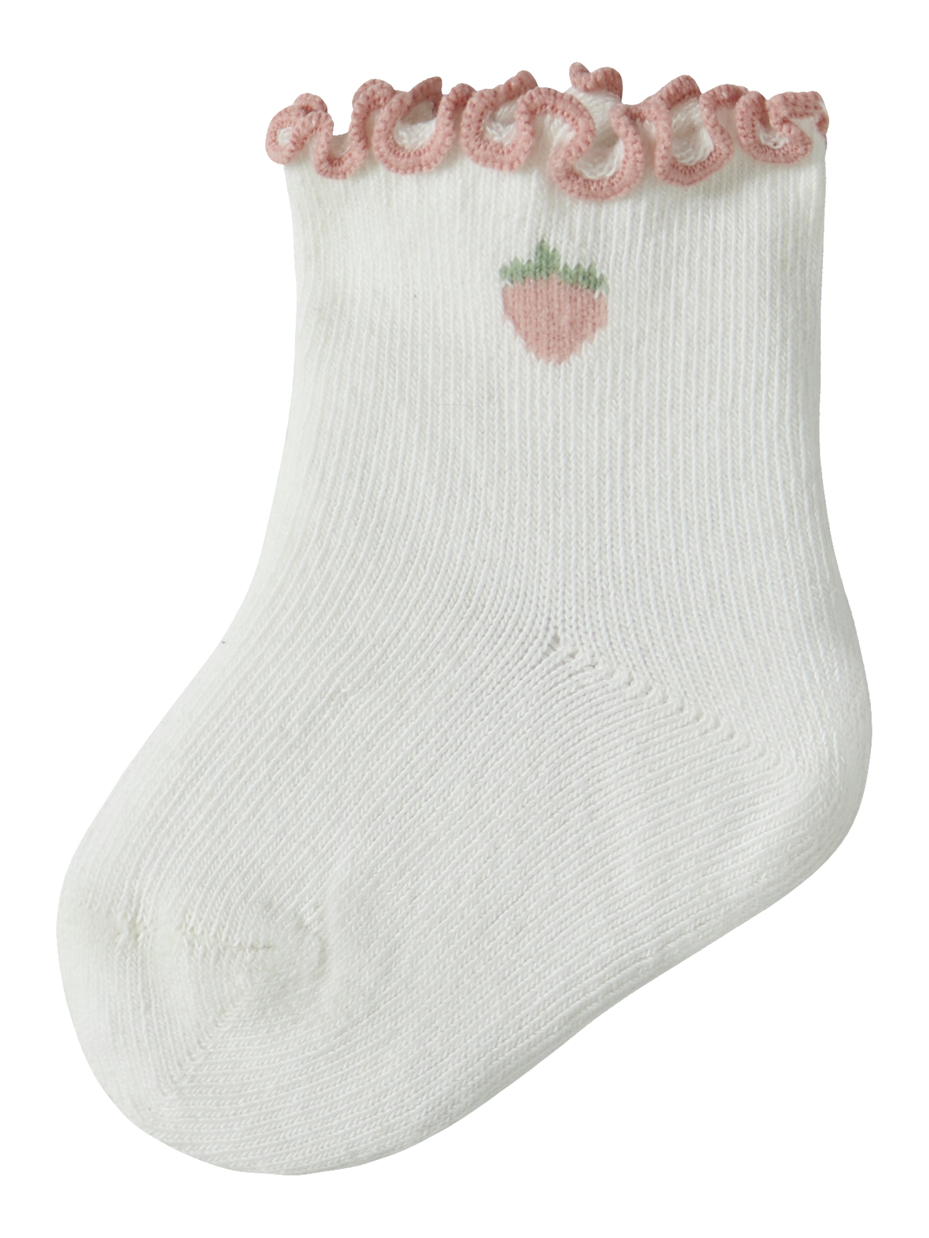 Lil Atelier Fiducia Socks - Coconut Milk/Strawberry
