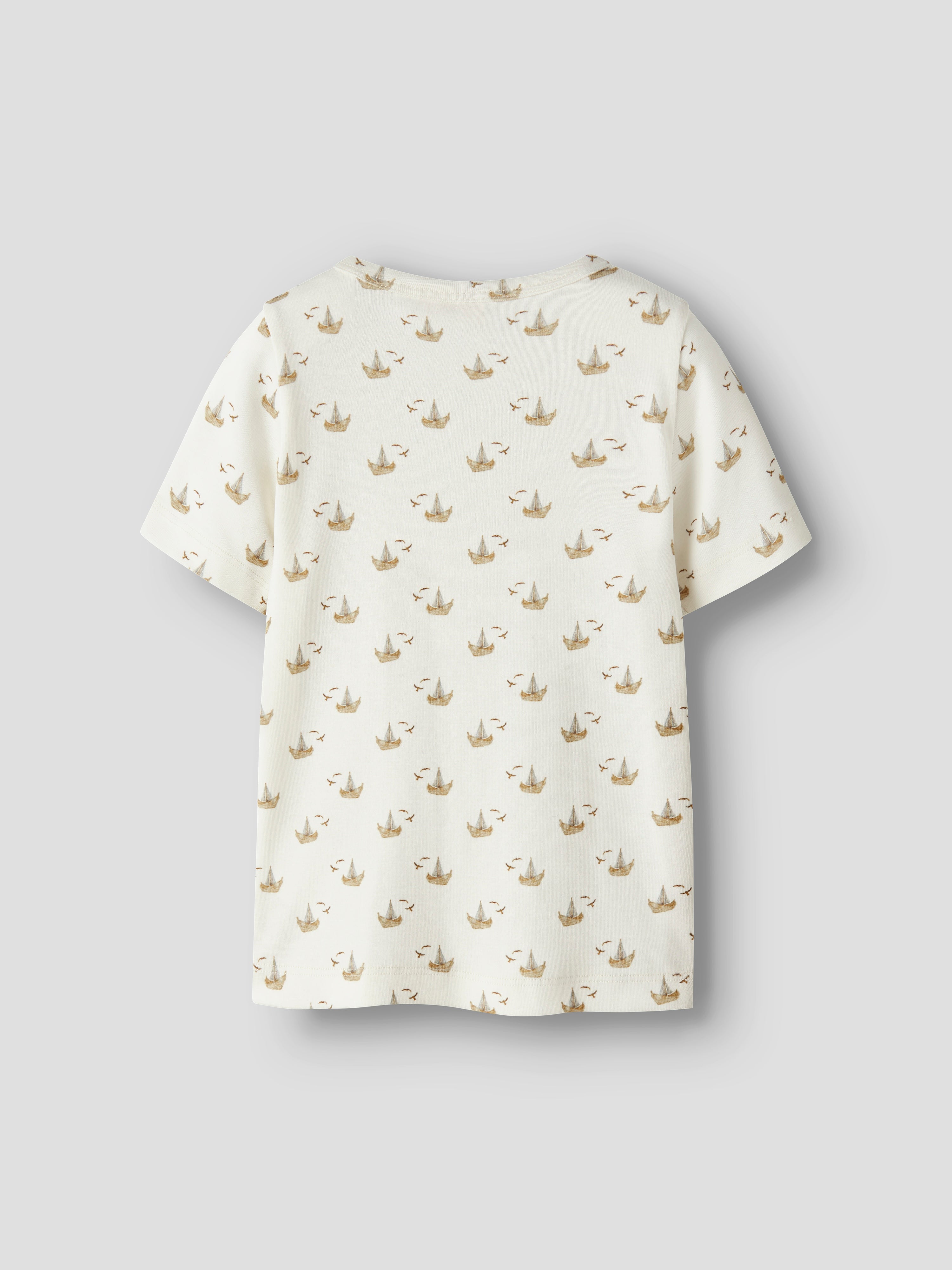 Lil Atelier Gayo - Sor SS Slim Top - Coconut Milk/Boat