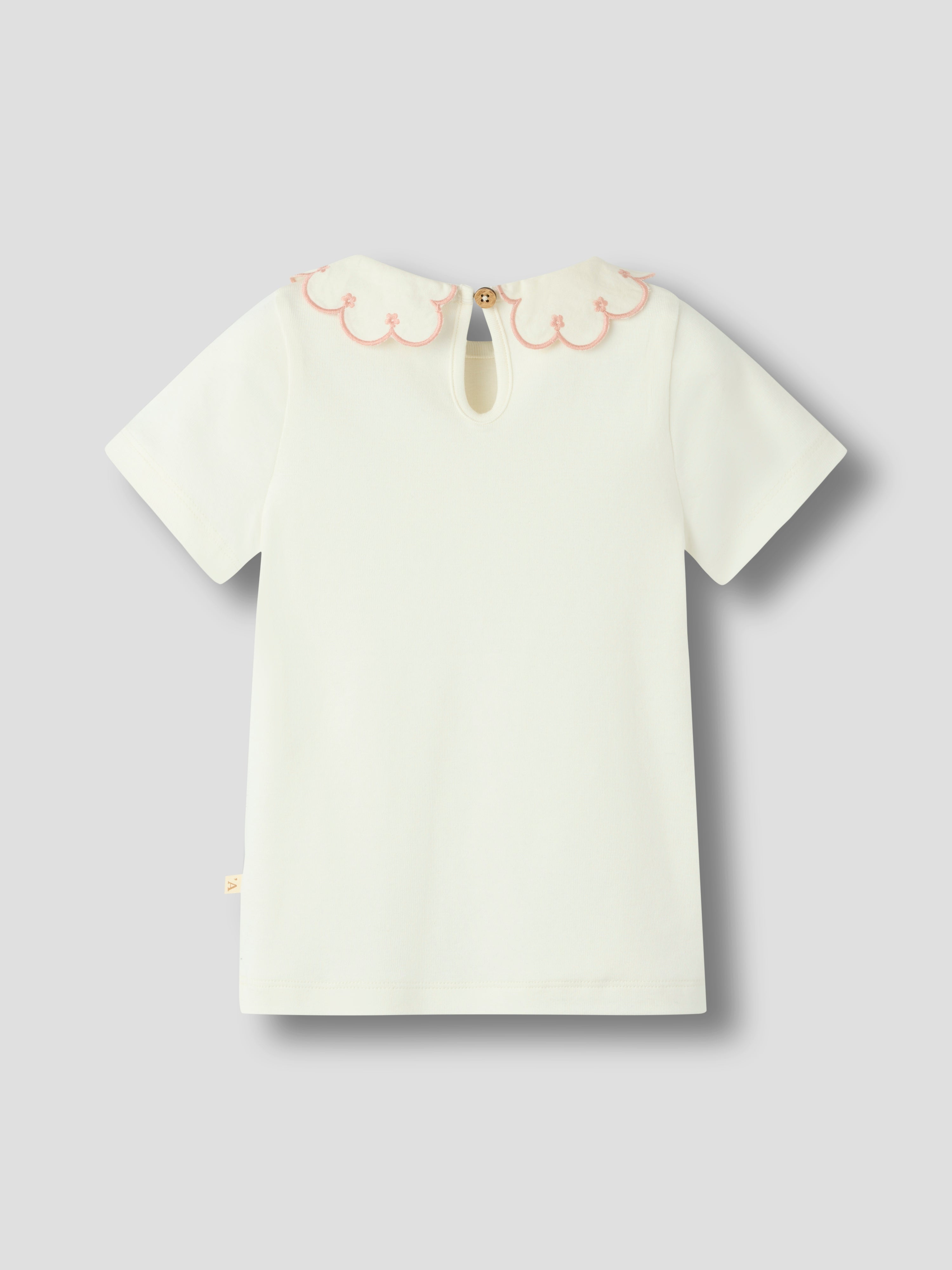 Lil Atelier Fundo SS Slim Top - Coconut Milk/Rose Tan
