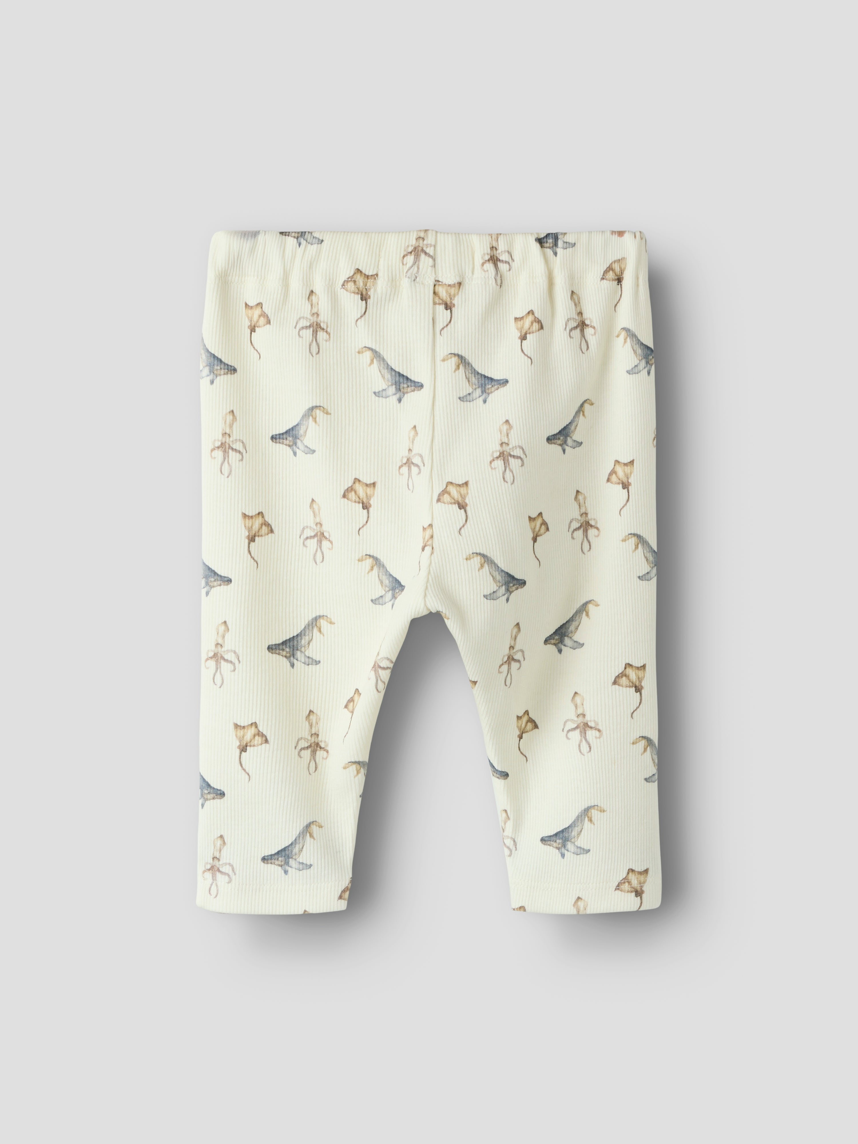 Lil Atelier Lavo Eki Loose Pants - Coconut Milk/Sea Animals