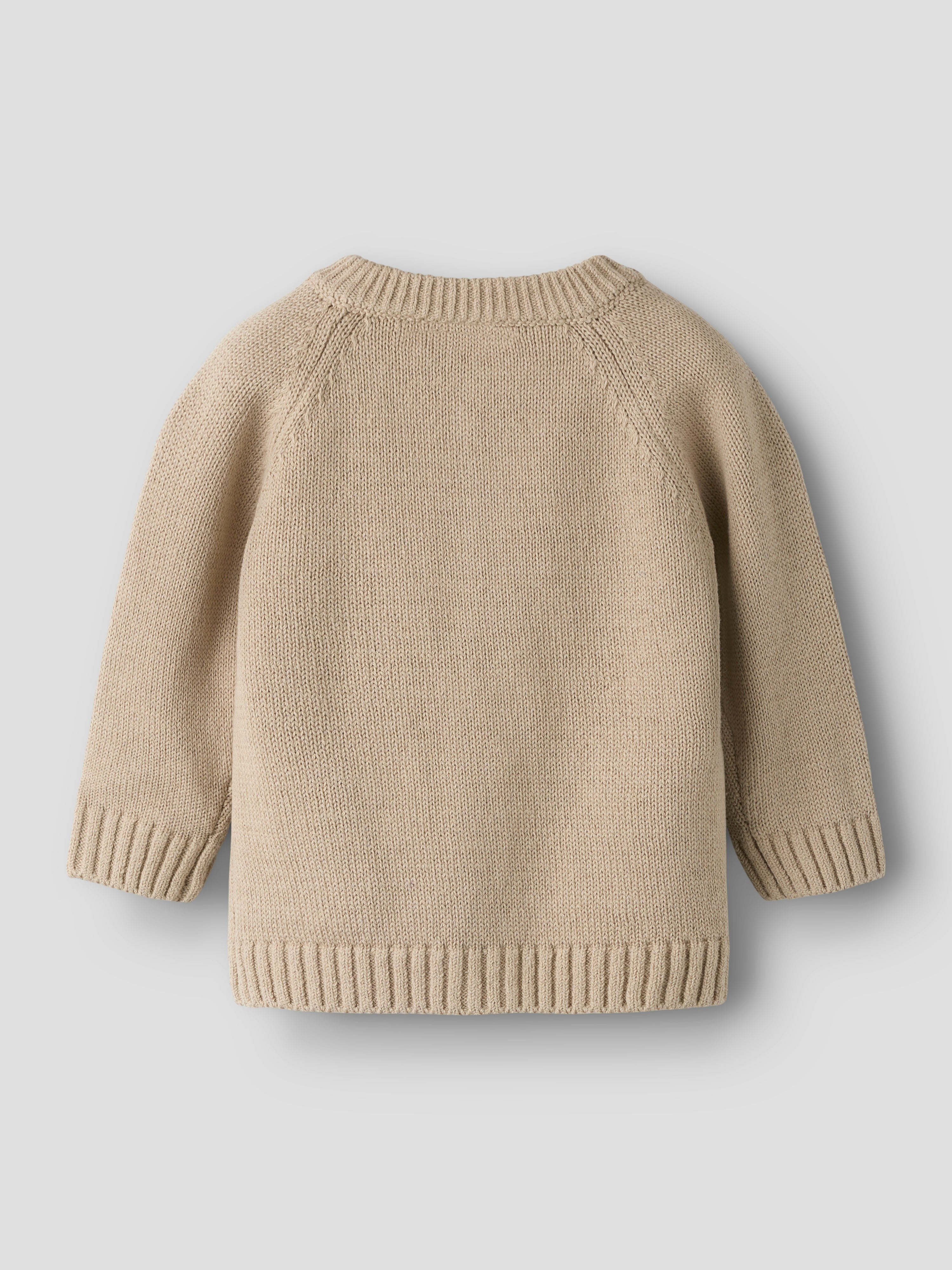 Lil Atelier Fogon LS Knit Cardigan - Oxford Tan