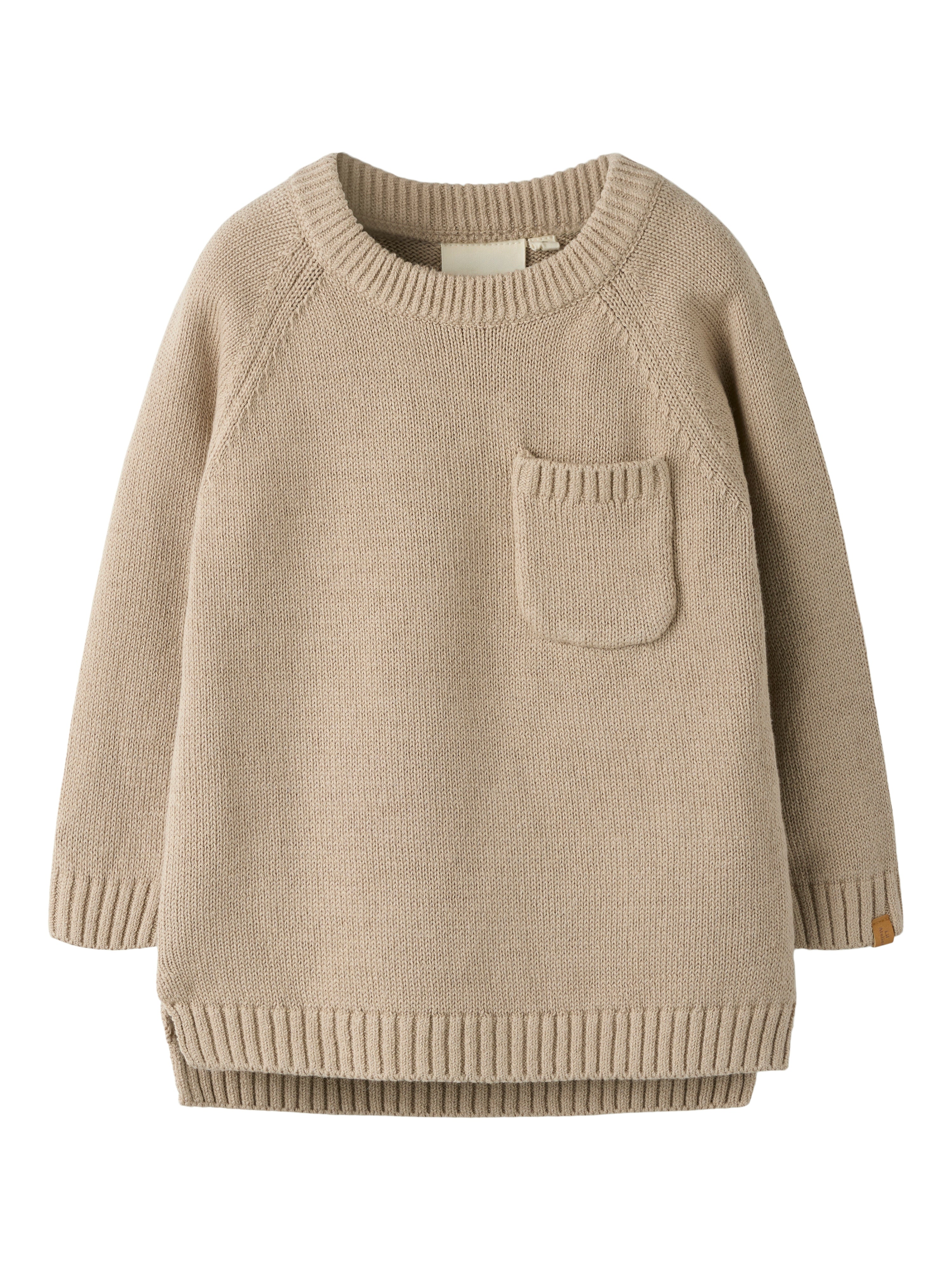 Lil Atelier Fogon LS Knit - Oxford Tan