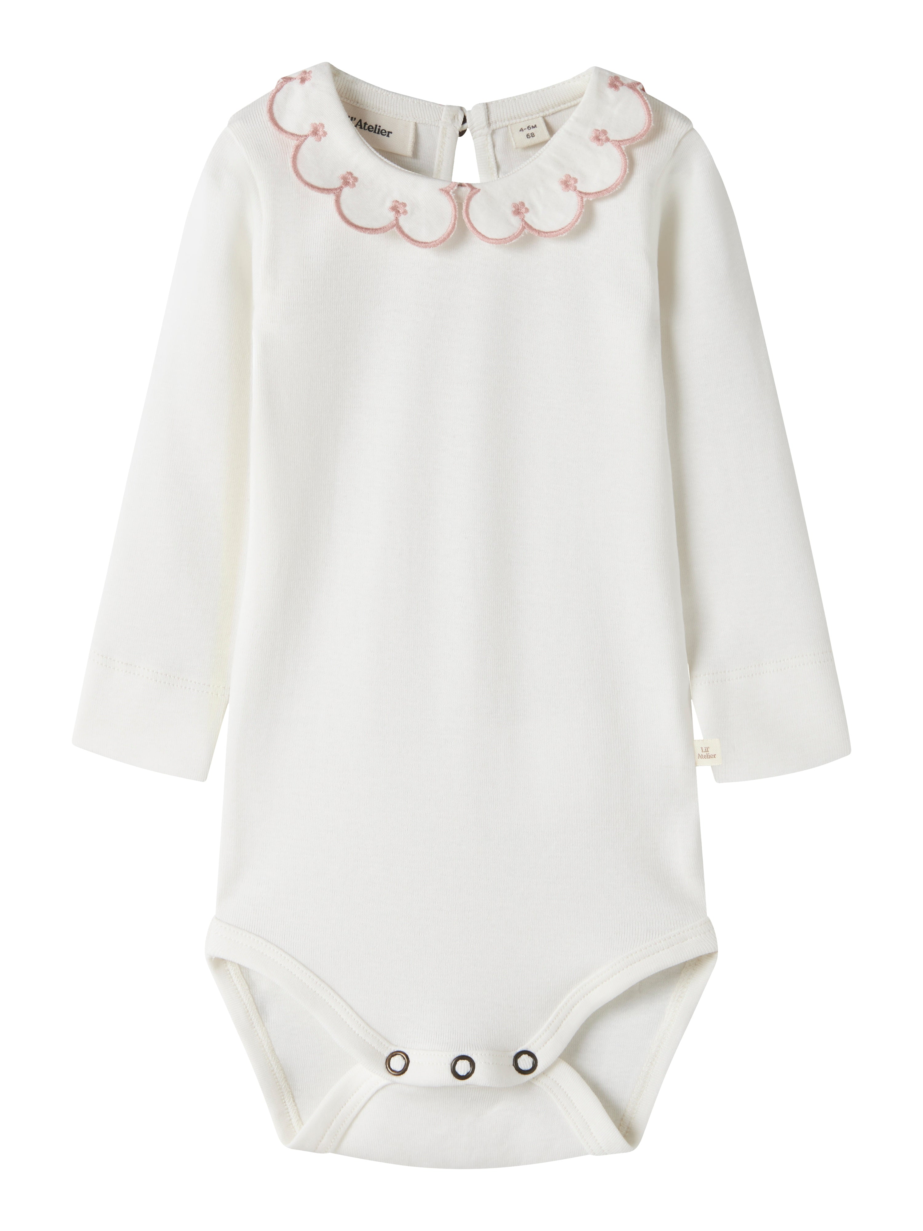 Lil Atelier Fundo LS Slim Body - Coconut Milk/Rose Tan