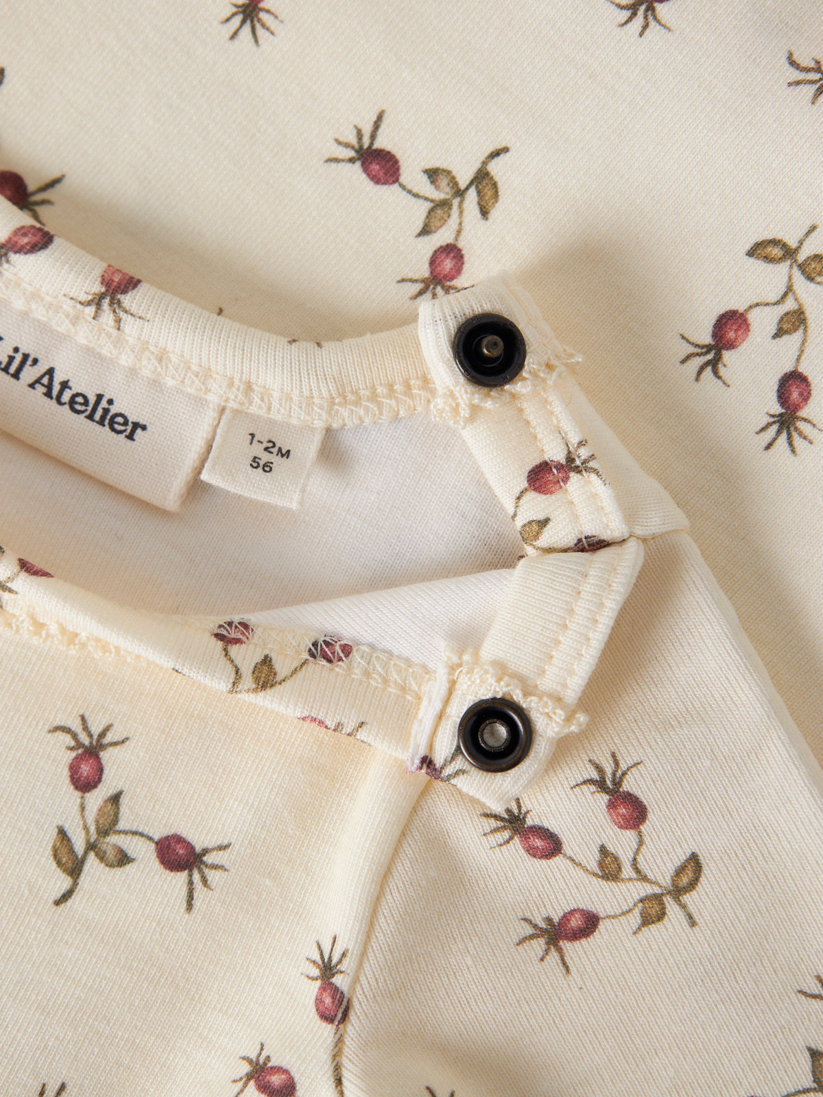 Lil Atelier Layo - Sig LS Slim Body - Turtledove / Rosehip