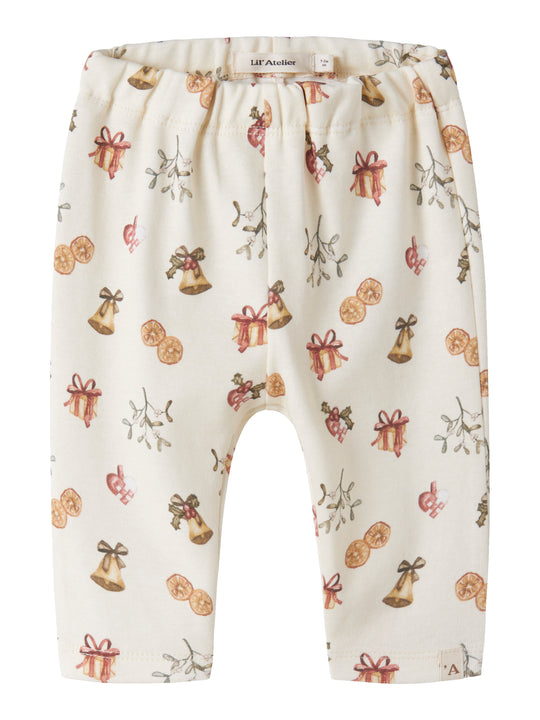Lil Atelier Layo - Gan Pant - Turtledove / Old Christmas