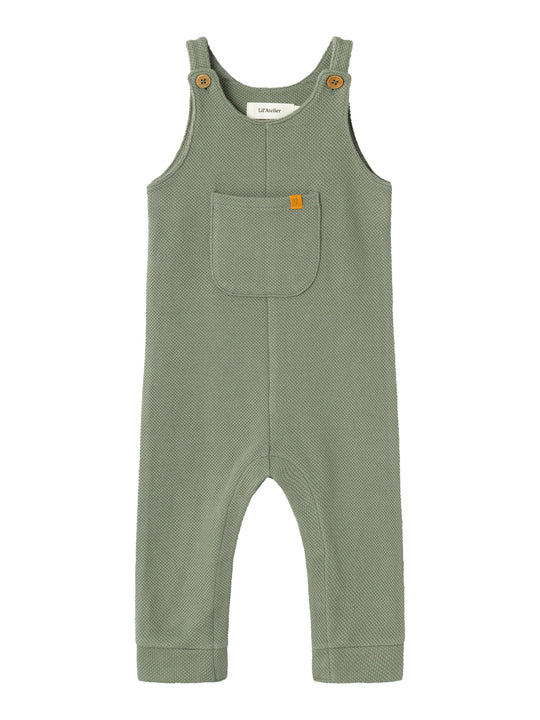 Lil Atelier Talio Sweat Overall - Agave Green