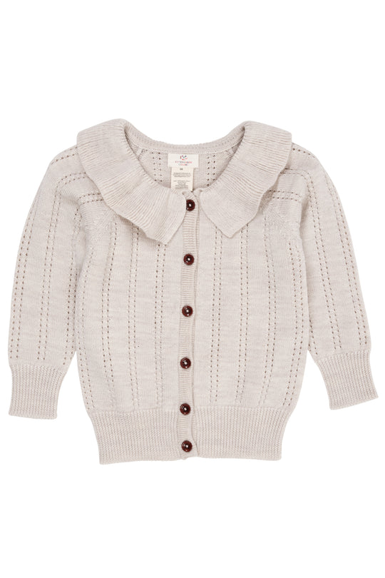 Copenhagen Colors Strik Cardigan - Pale Cream Melange