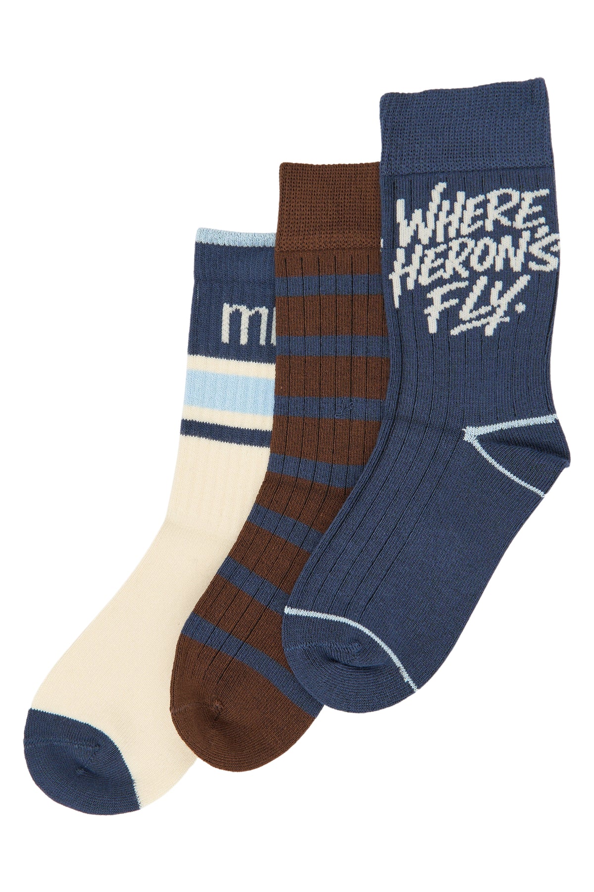 Minipop Maik - Bamboo Socks 3-pack - Navy Blazer