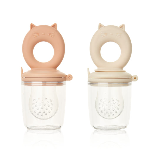 Liewood Miranda Bear Shape Food Feeder - Tuscany rose / Apple blossom
