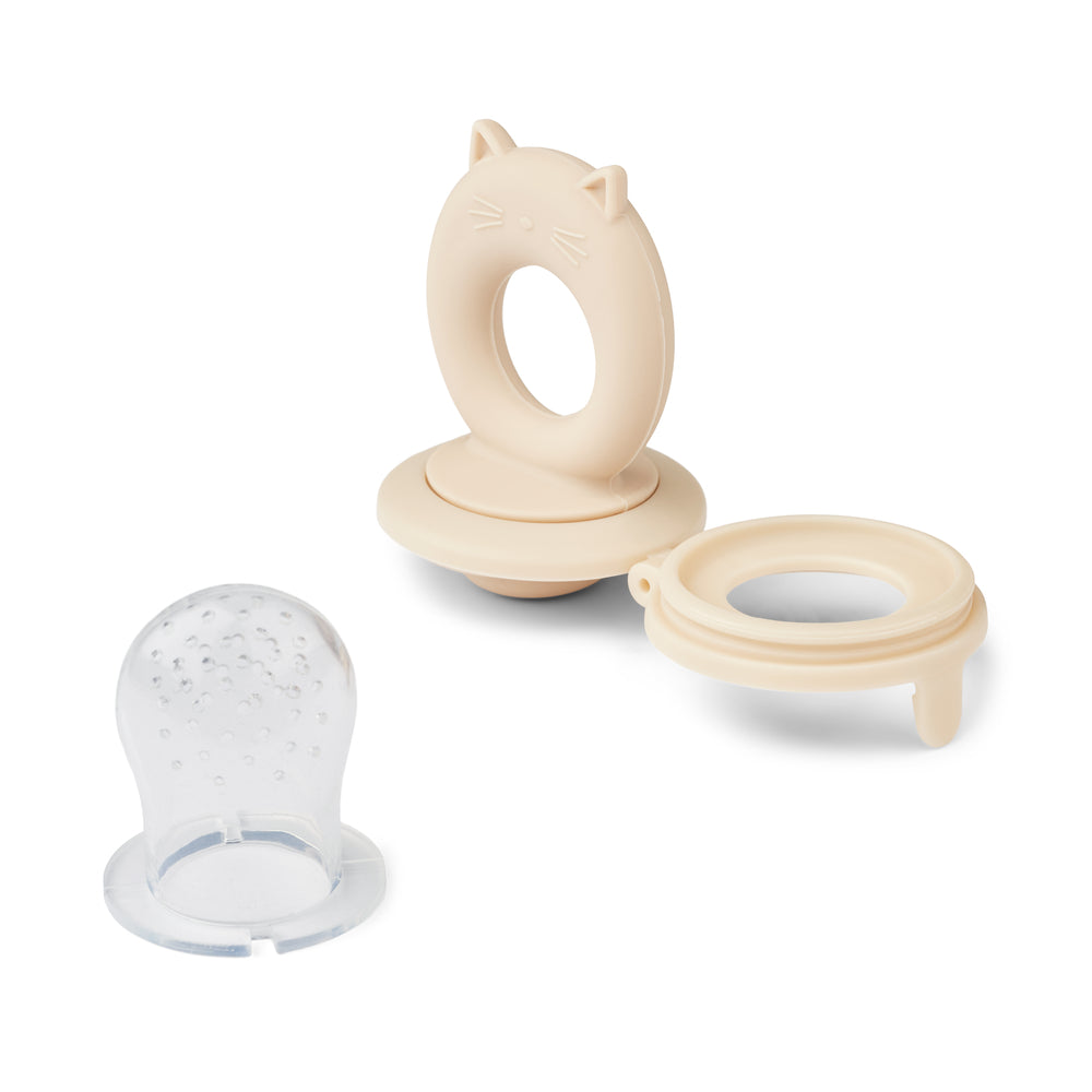 Liewood Miranda Bear Shape Food Feeder - Tuscany rose / Apple blossom