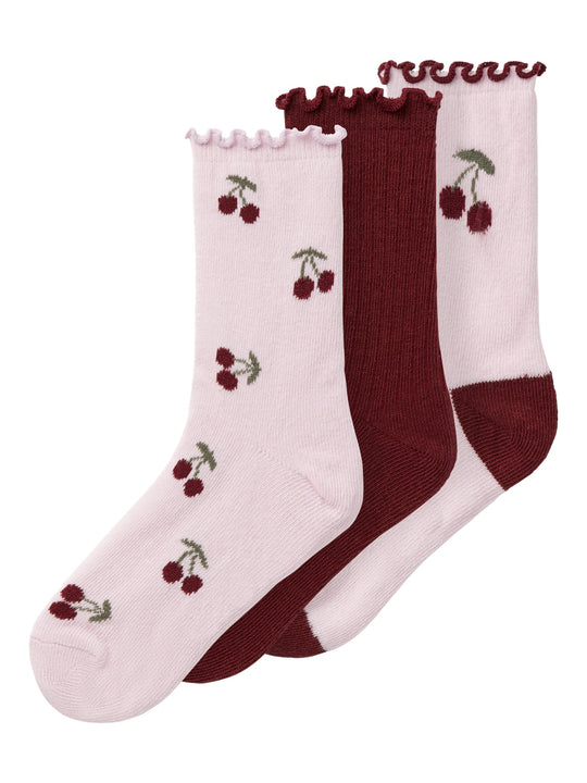 Name It Bitta 3 pack strømper - Winsome Orchid