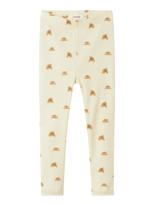 Lil Atelier Lavo Eki Leggings - Turtledove/Croissant