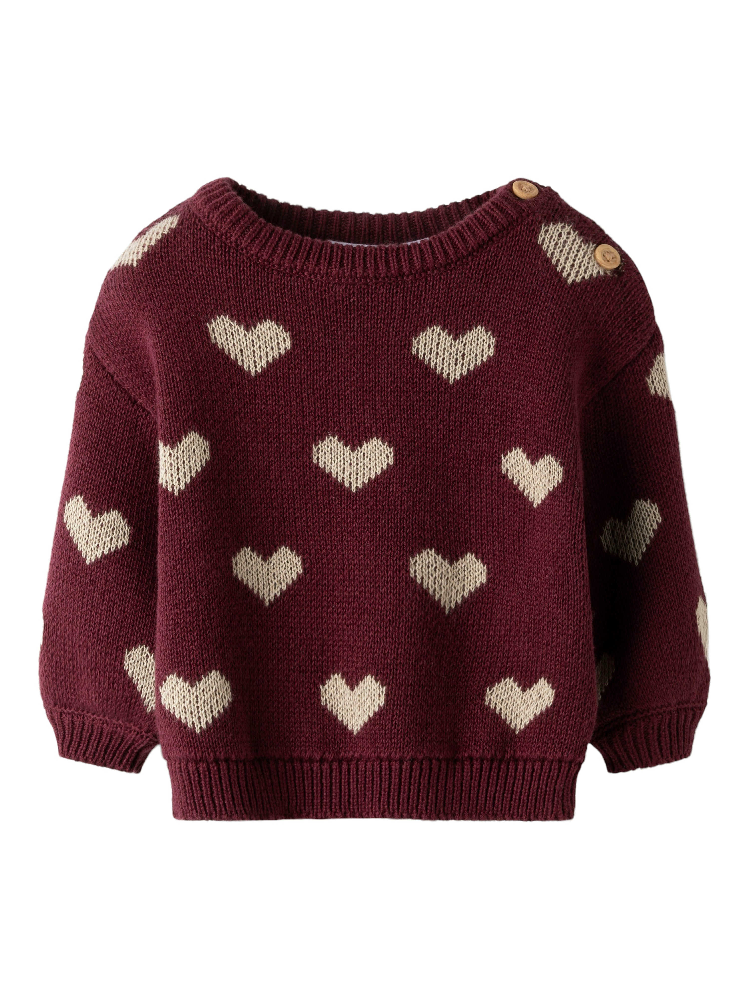 Name It Oana LS Knit - Burgundy