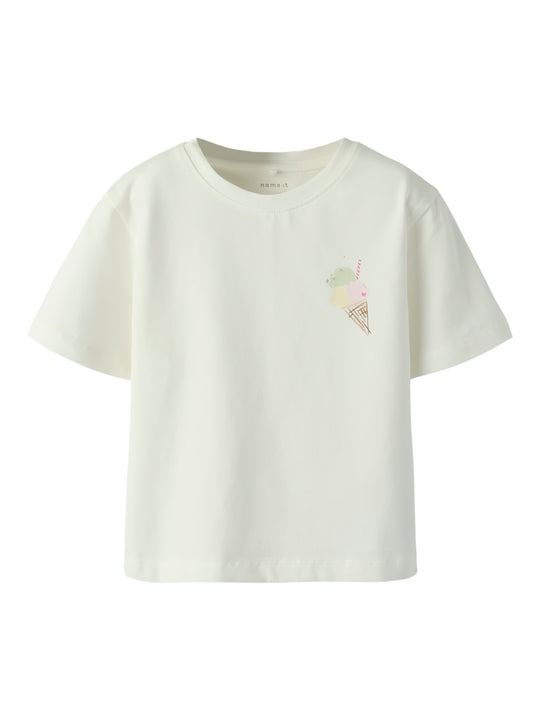 Name It Fairi SS Top - Cloud Dancer