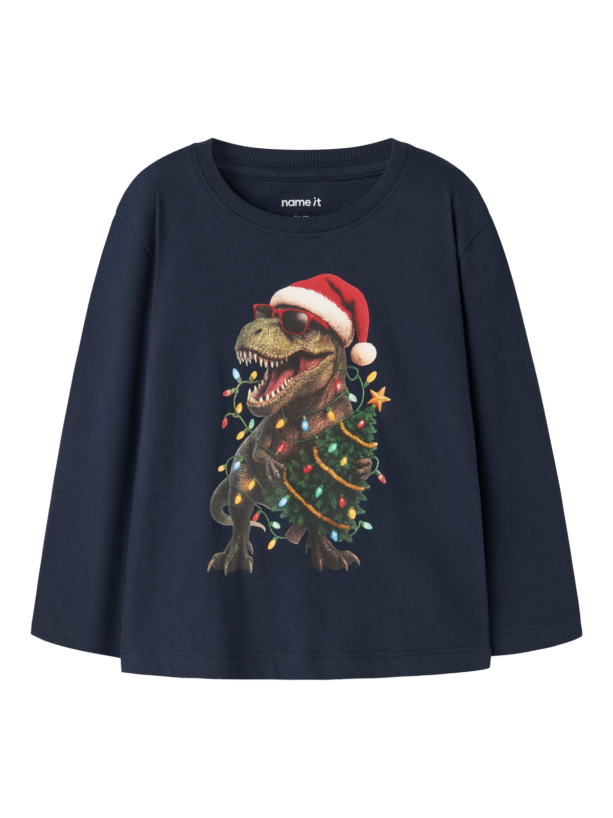 Name It Vosmas - LS Top - Navy Blazer / Dinosaur