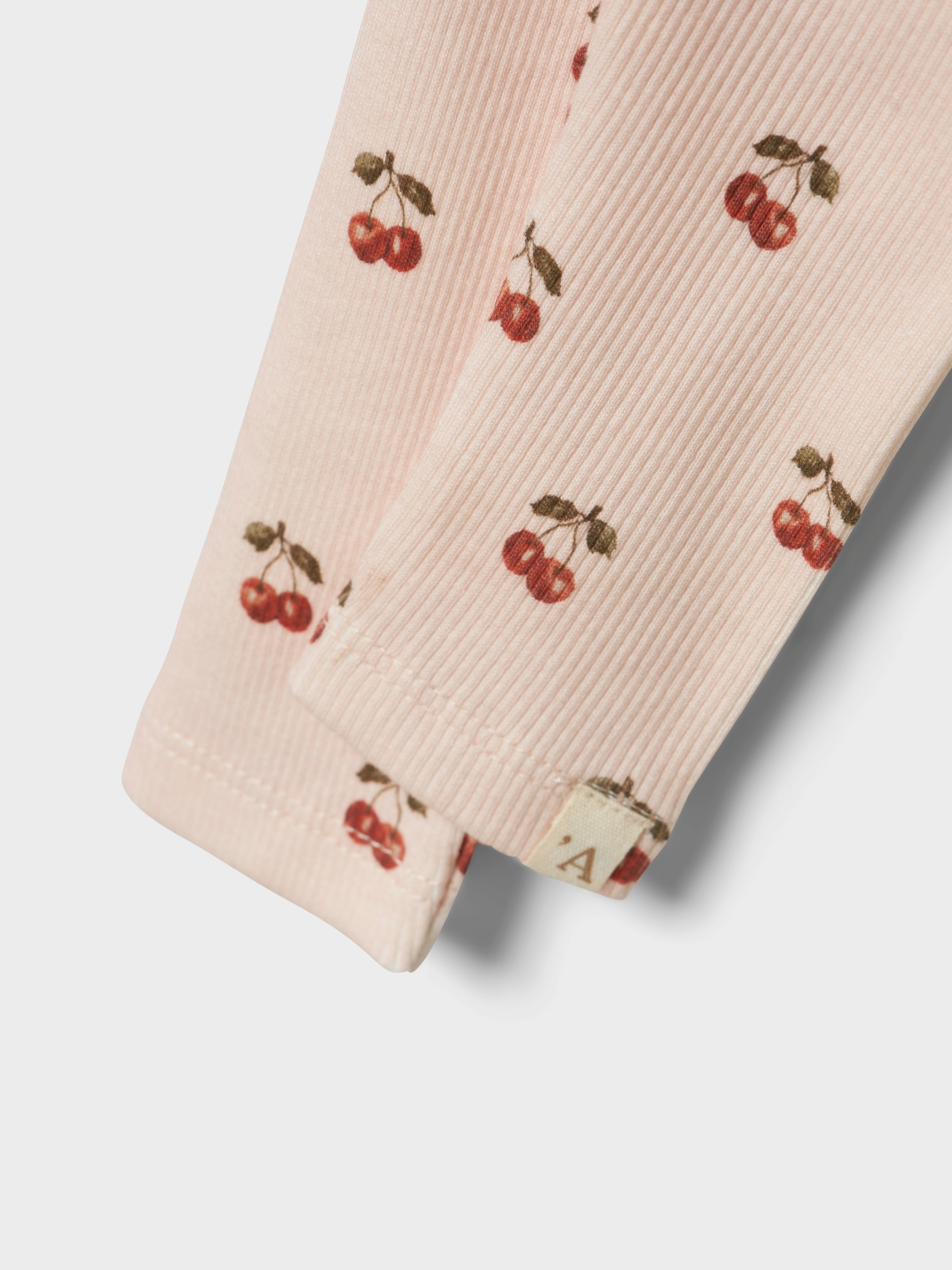 Lil Atelier Lavo Elf Leggings NOOS - Silver Peony/Cherry