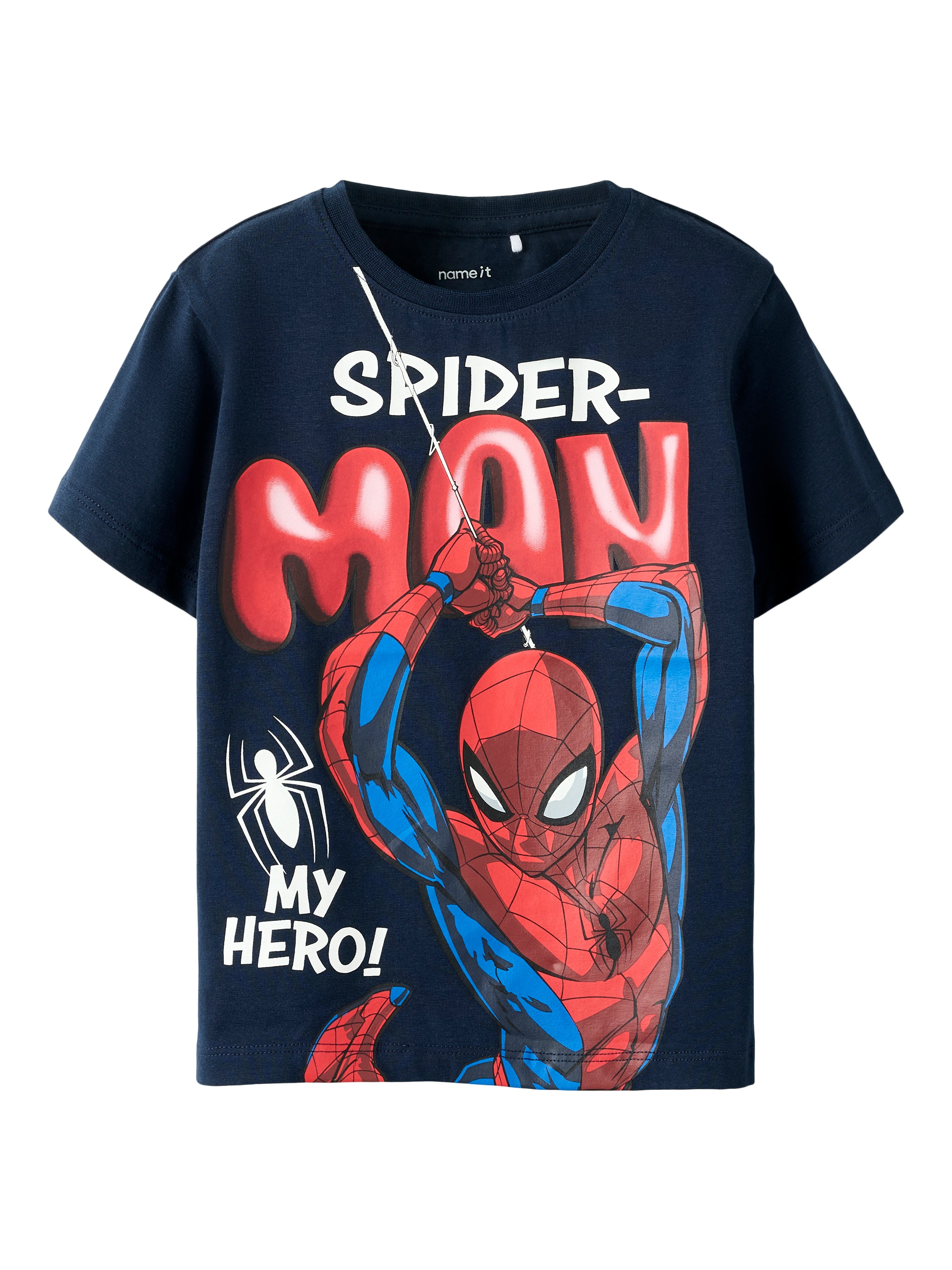 Name It Marvin - Spider SS Nreg Top Mar - Navy Blazer