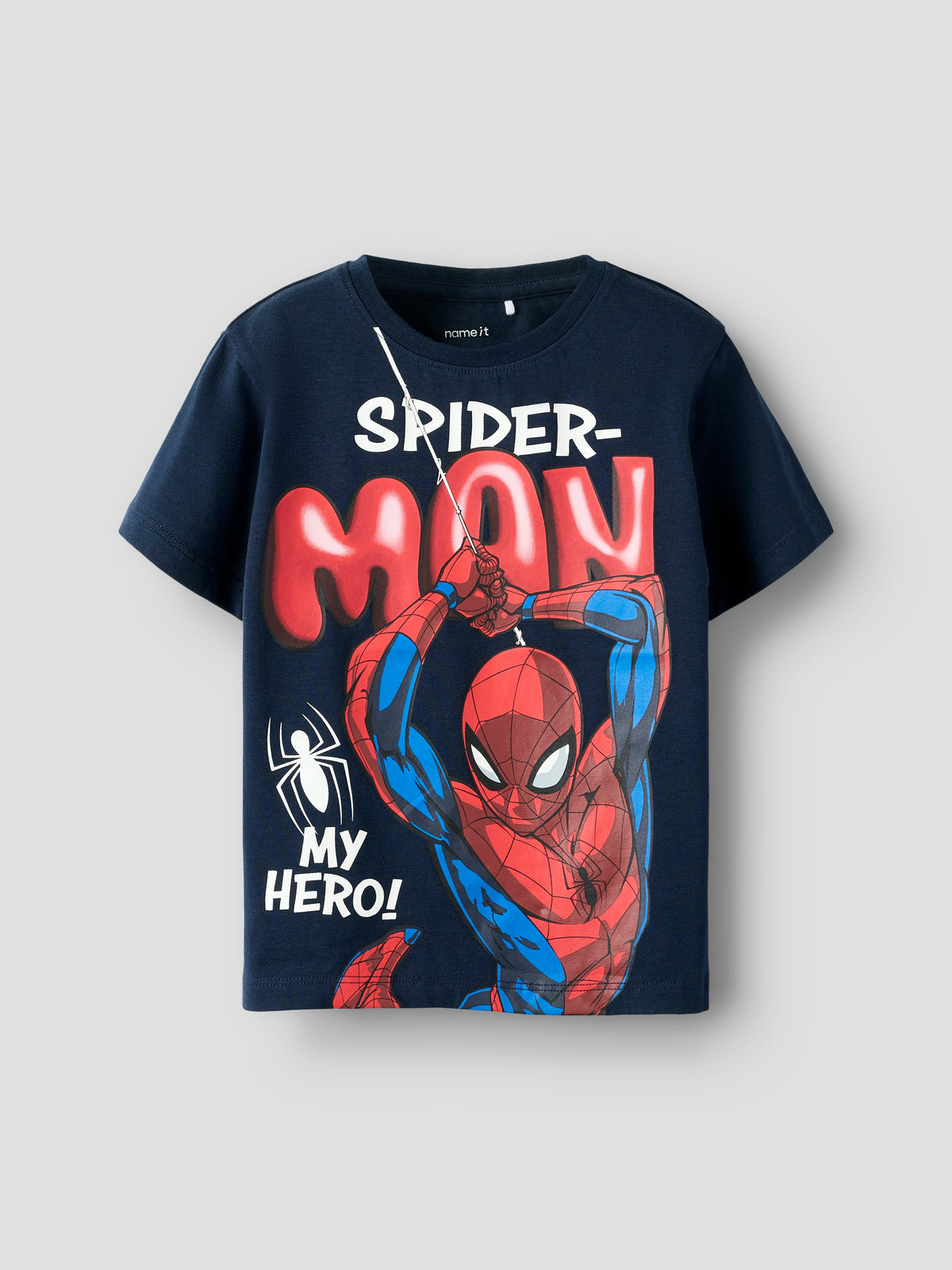 Name It Marvin - Spider SS Nreg Top Mar - Navy Blazer