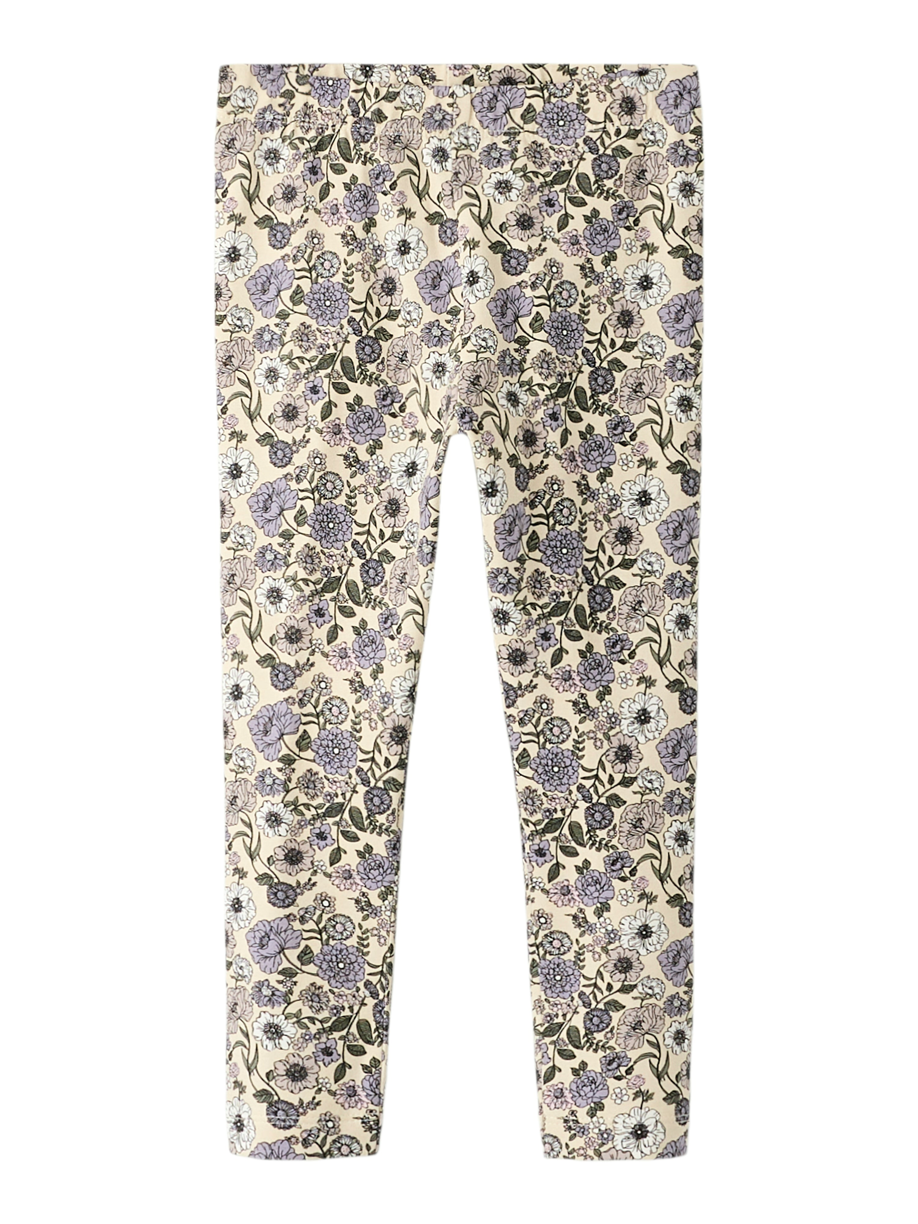Name It Nikala Leggings - Buttercream/Big Flower