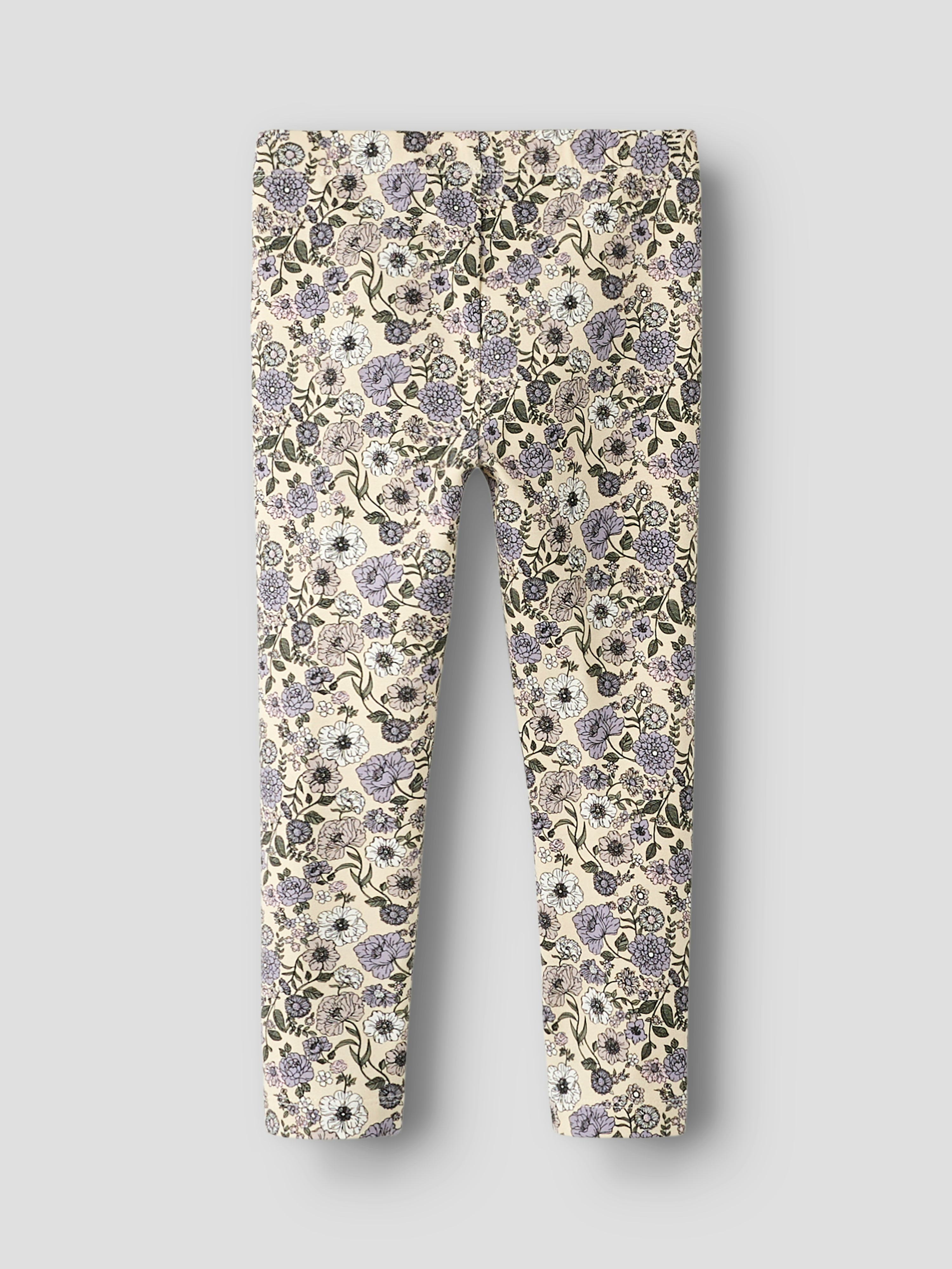 Name It Nikala Leggings - Buttercream/Big Flower