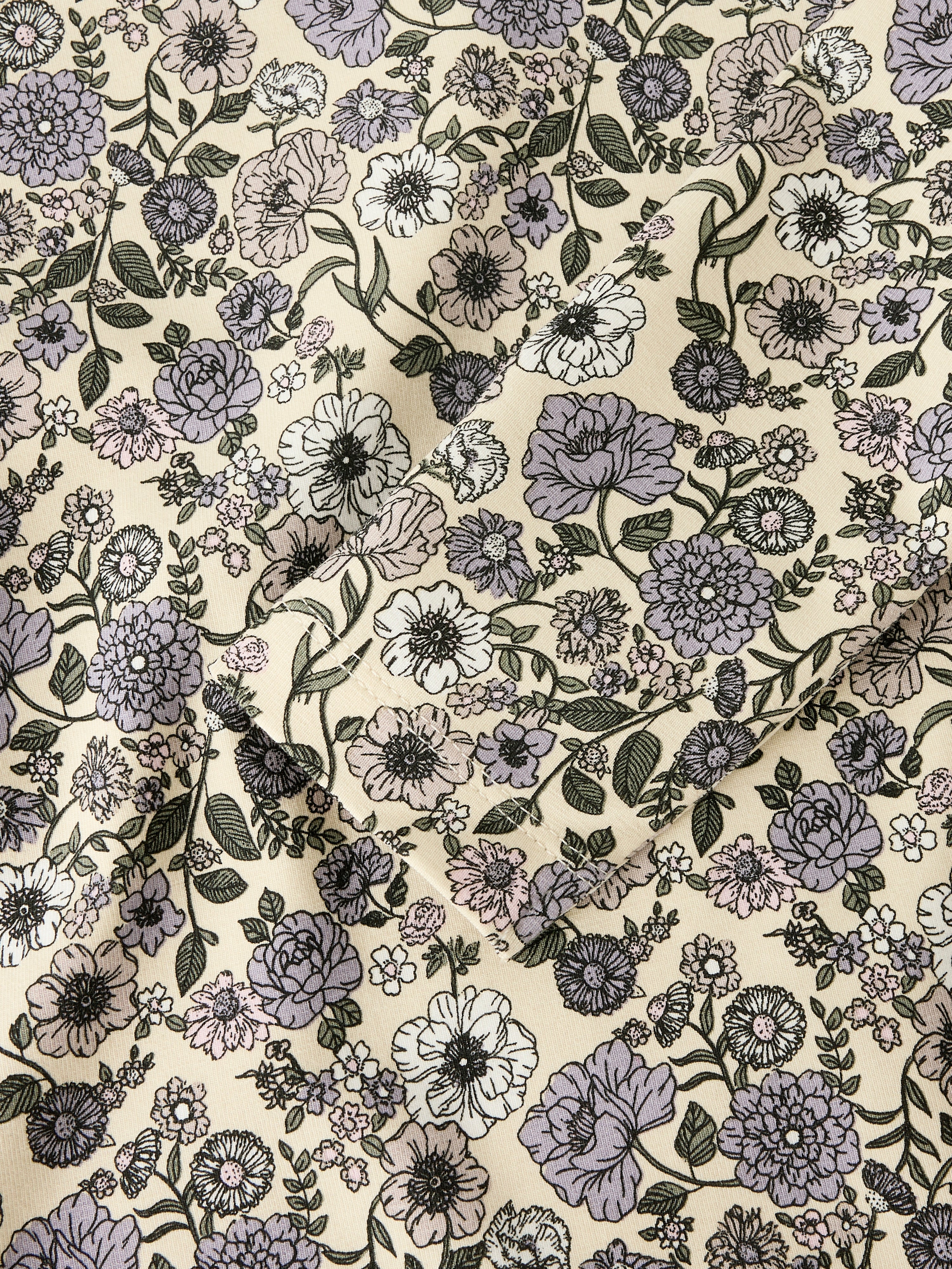 Name It Nikala LS Top - Buttercream/Big Flower