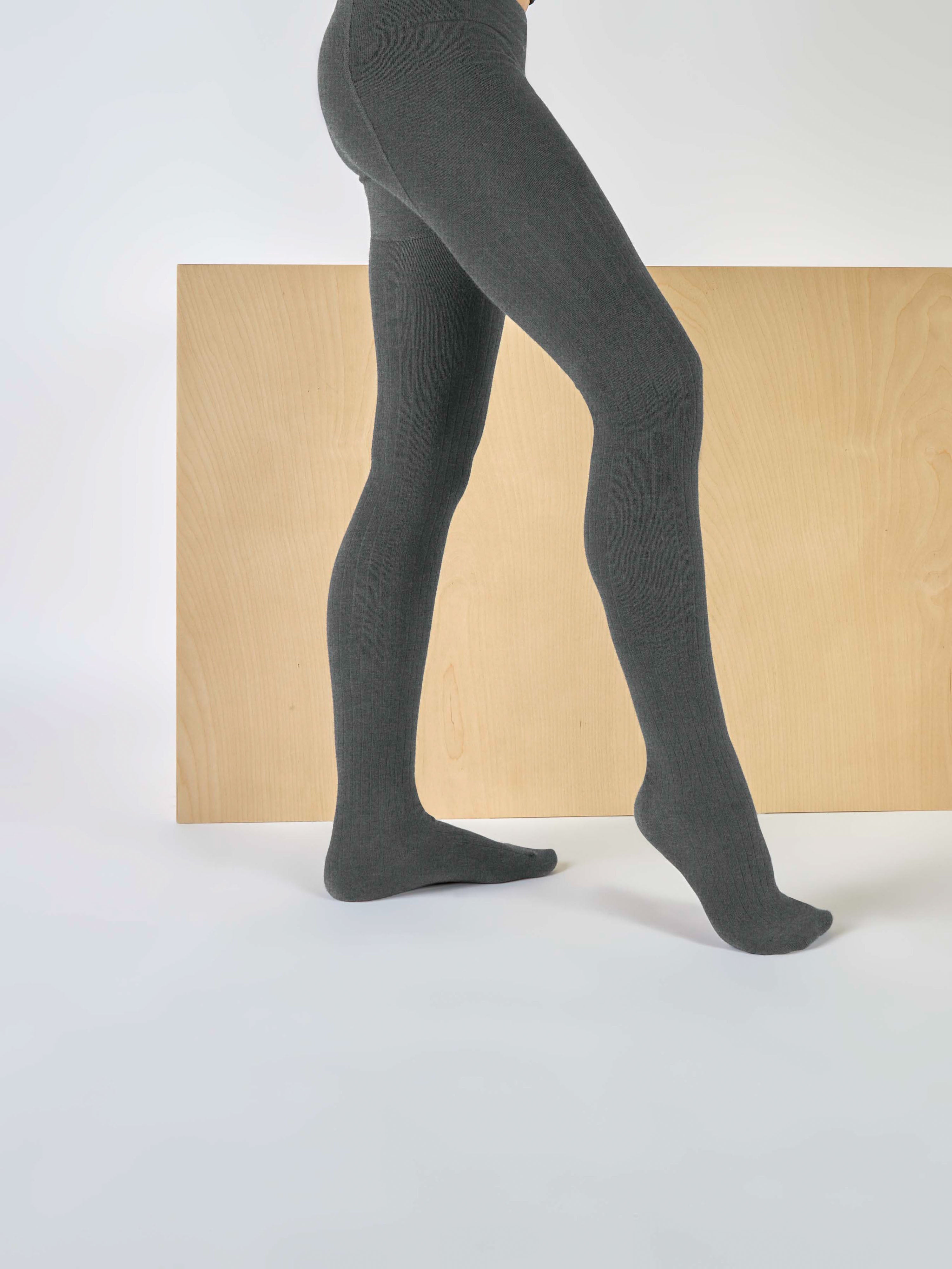 Name It Pantyhose - Rib 2-pak - Dark Grey Melange